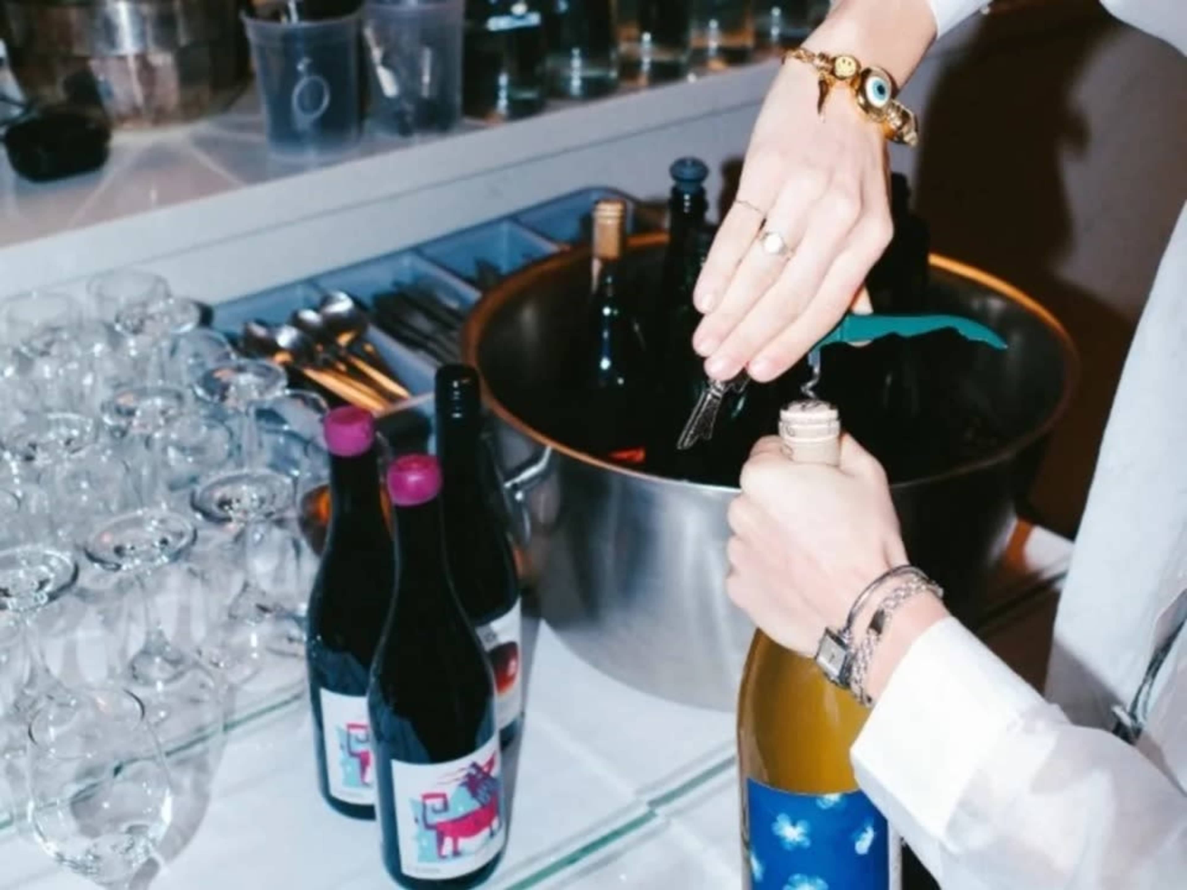 Beer and wine service with bartender