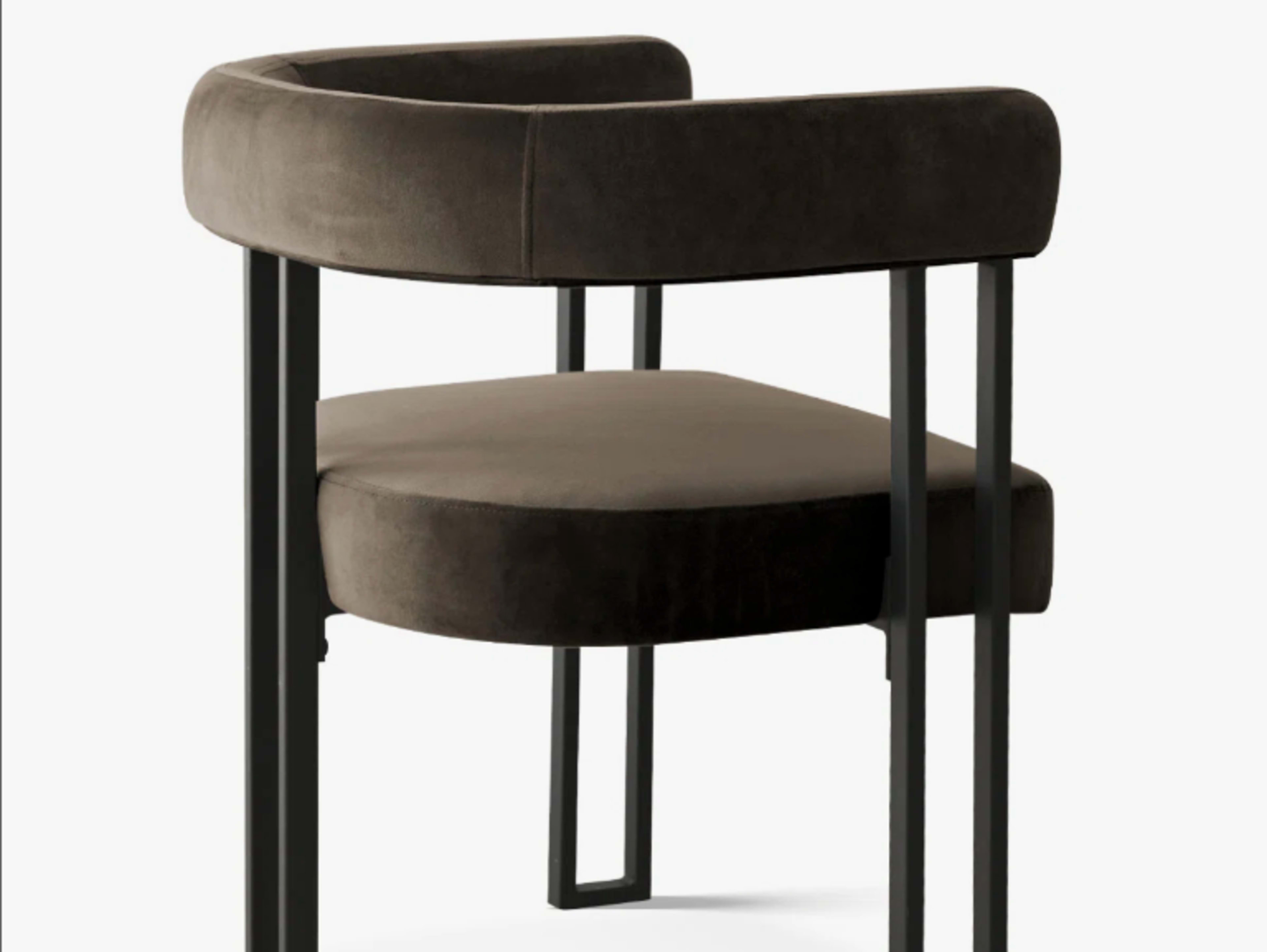 Brown Velvet Chair