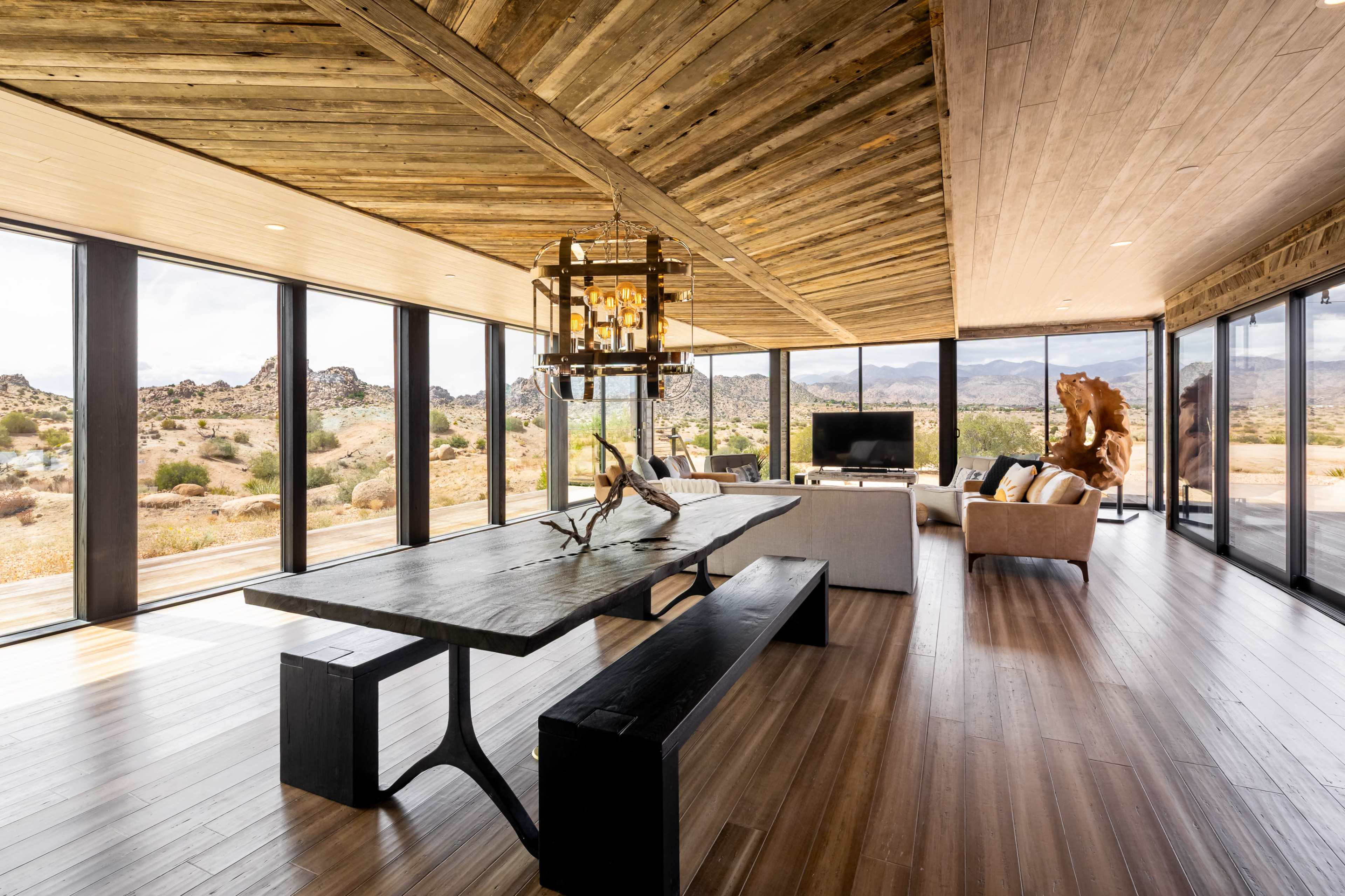 Iconic 7,000sf Glass Villa + Boulder Pool on 350ac Image in , Pioneertown, CA