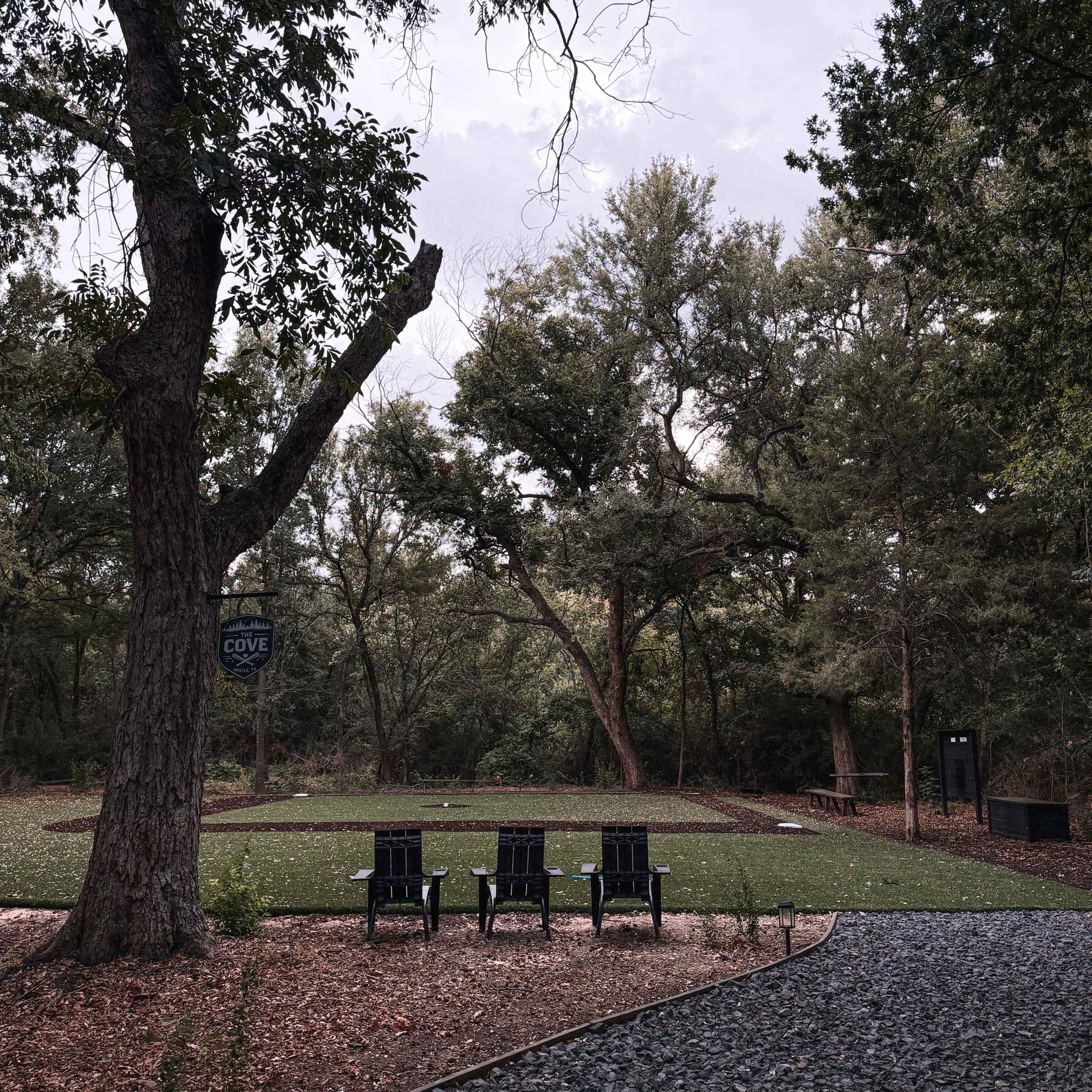 Private Backyard Turf Baseball Field in the Woods Image in Denton, Argyle, TX