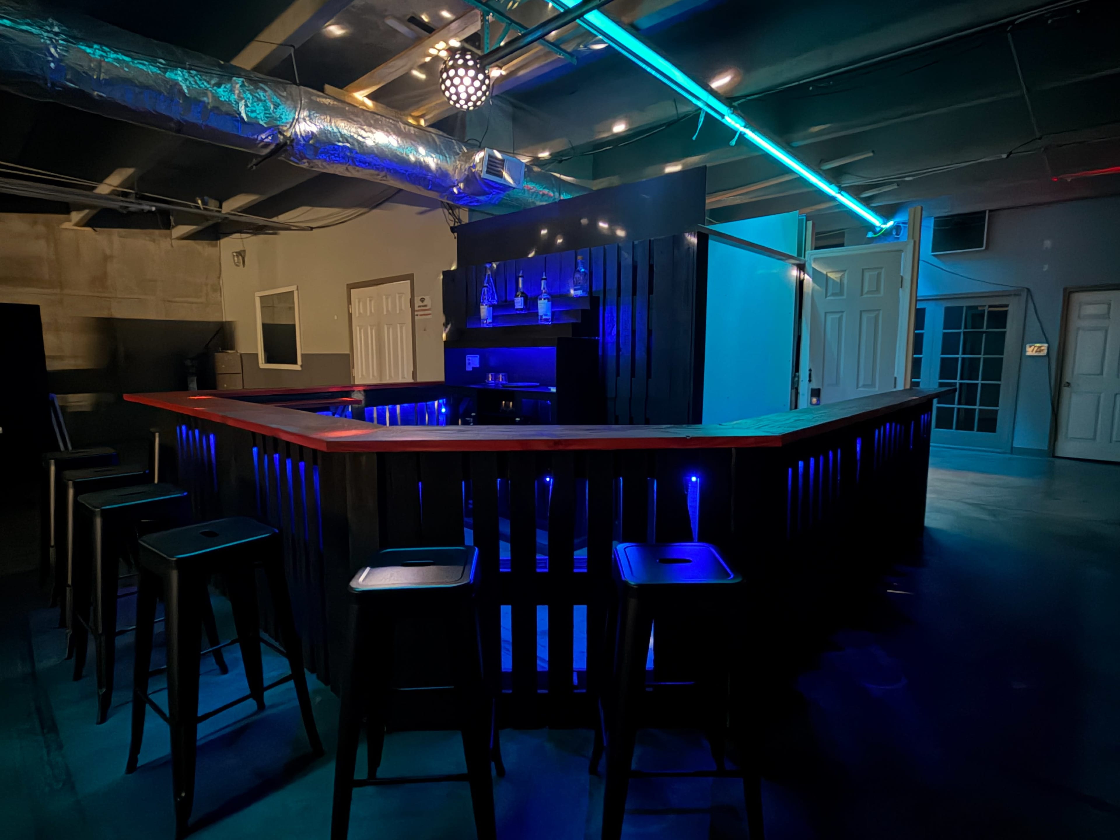 LED LACED BAR WITH DISCO BALL Image in Chamblee, chamblee, GA
