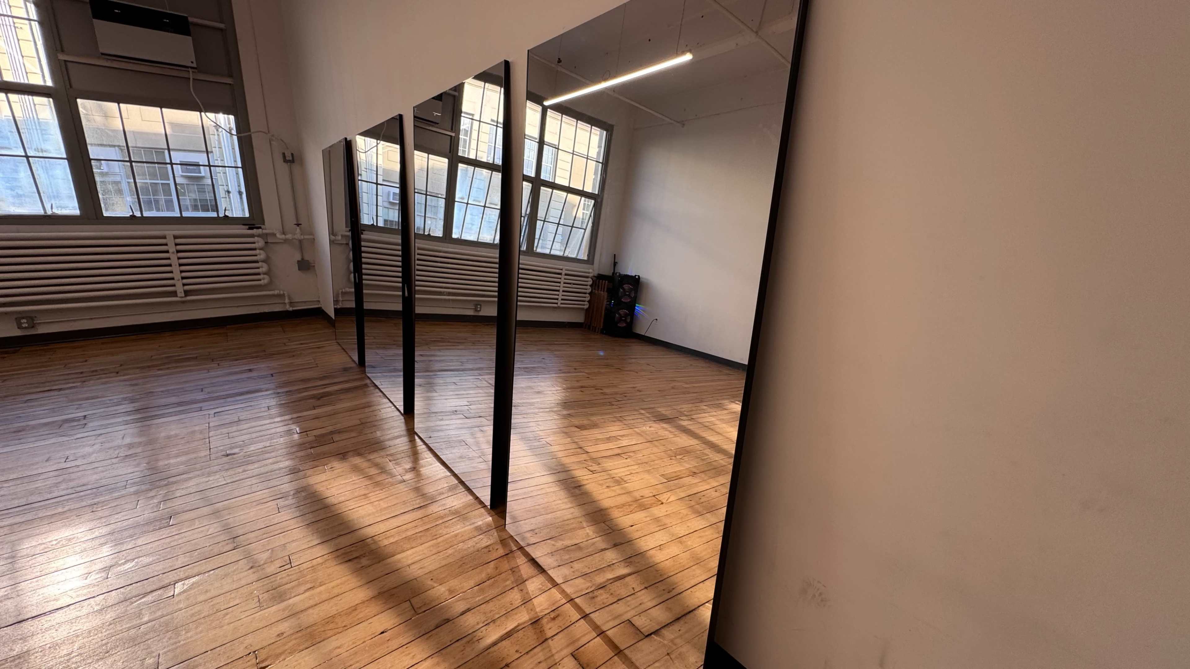 Bright Industrial studio with wood floors & photography Equipment in Downtown Brooklyn. loft, studio, dance hall Image in Sunset Park, Brooklyn, NY