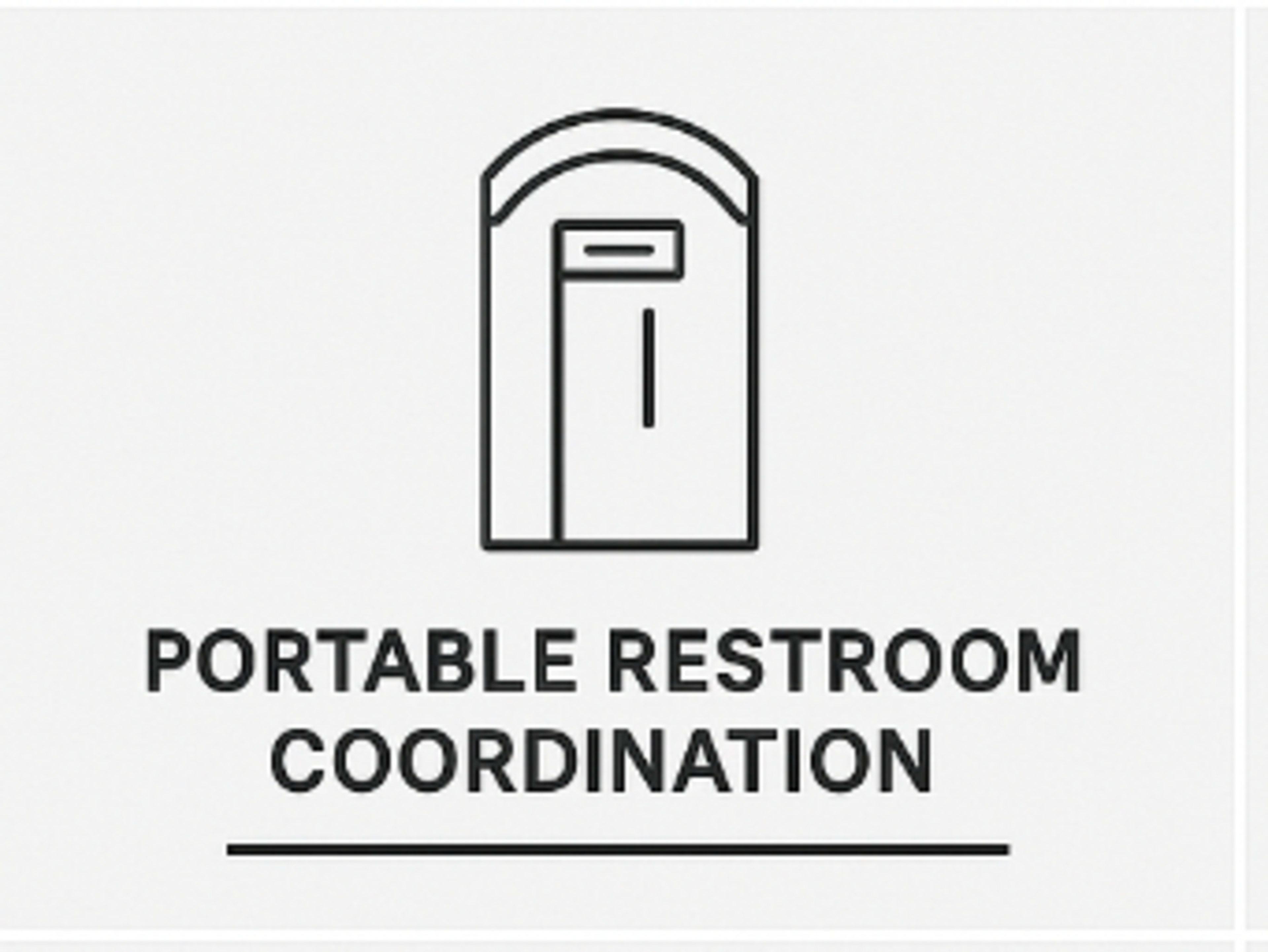 Portable Restroom Coordination