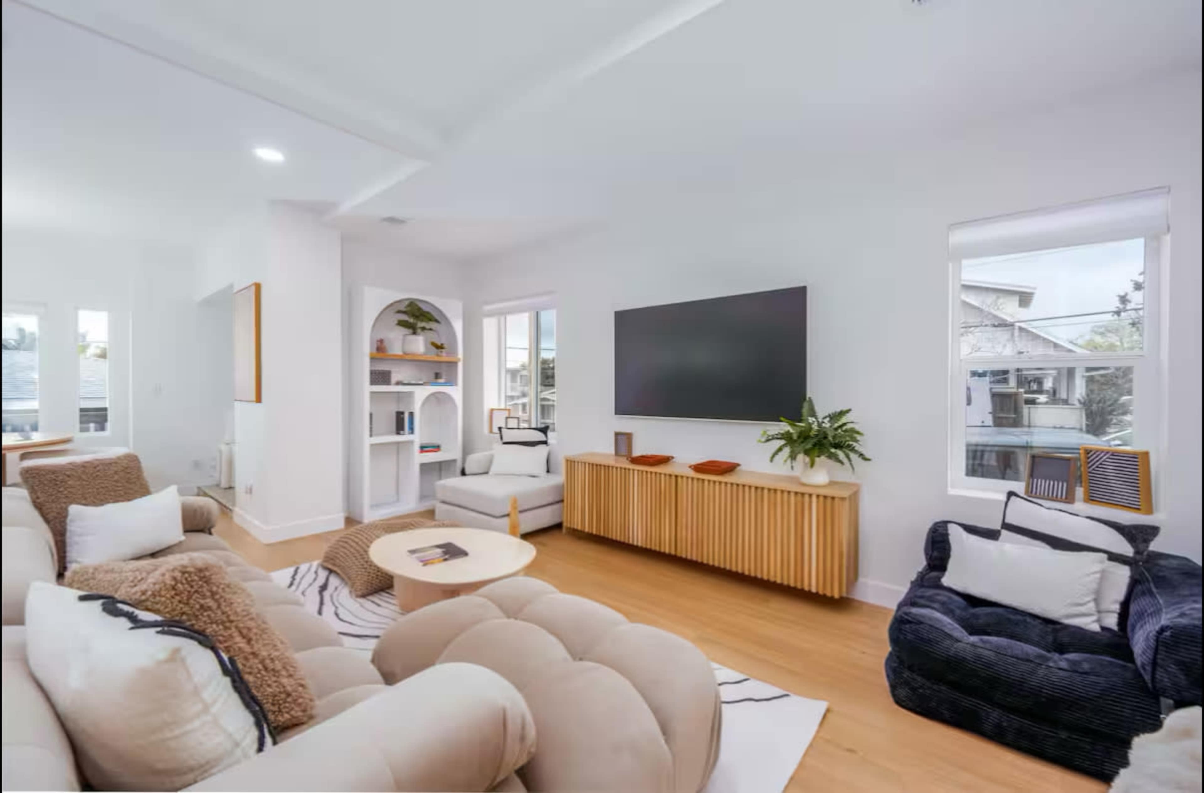 Bright, natural sunlight, open concept, ultra modern craftsman home and entertainers yard Image in North Park, San diego, CA
