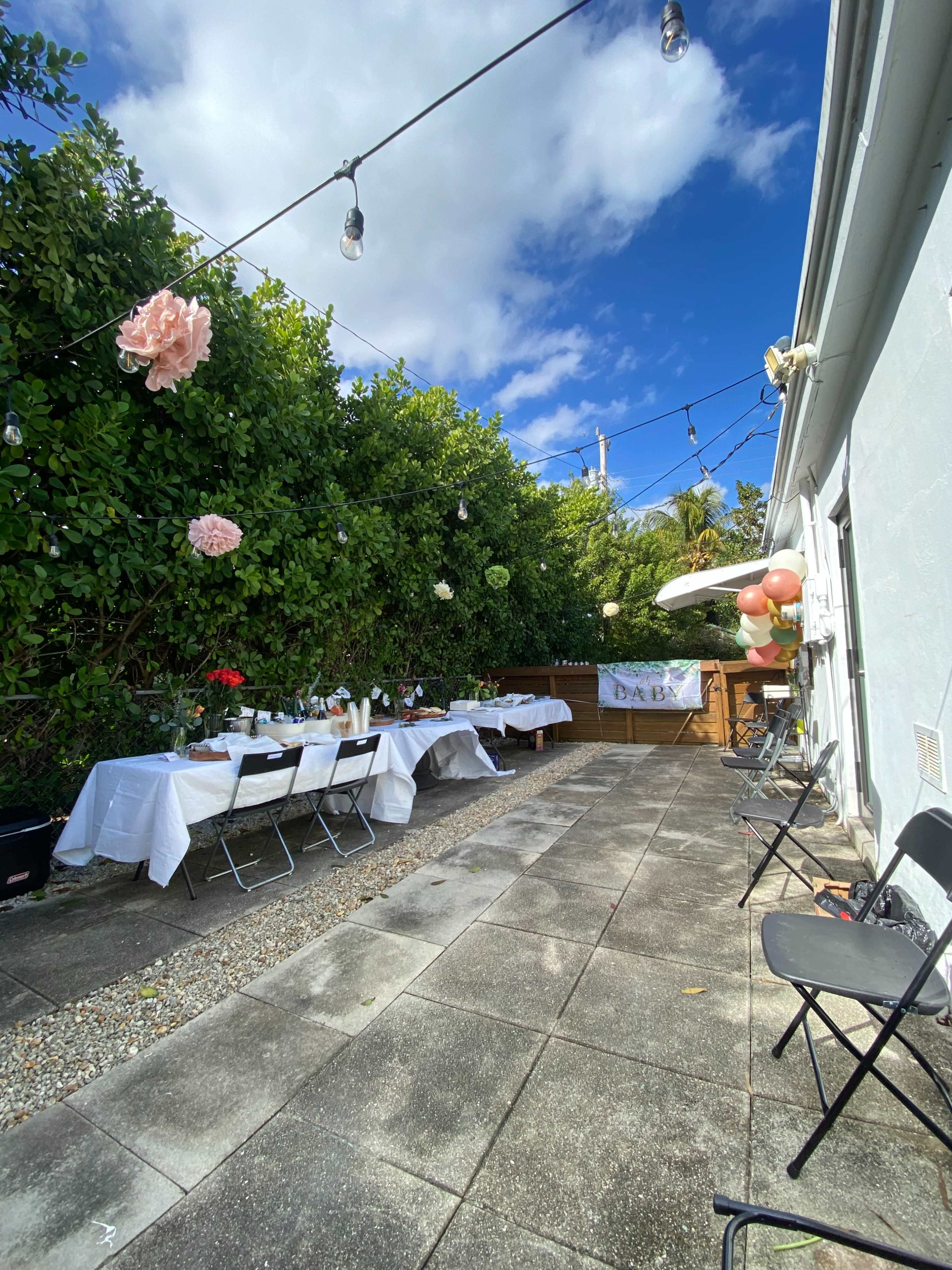 MidCentury Rustic Private Backyard and Studio - Small Gathering Space Image in North Miami Beach, North Miami Beach, FL