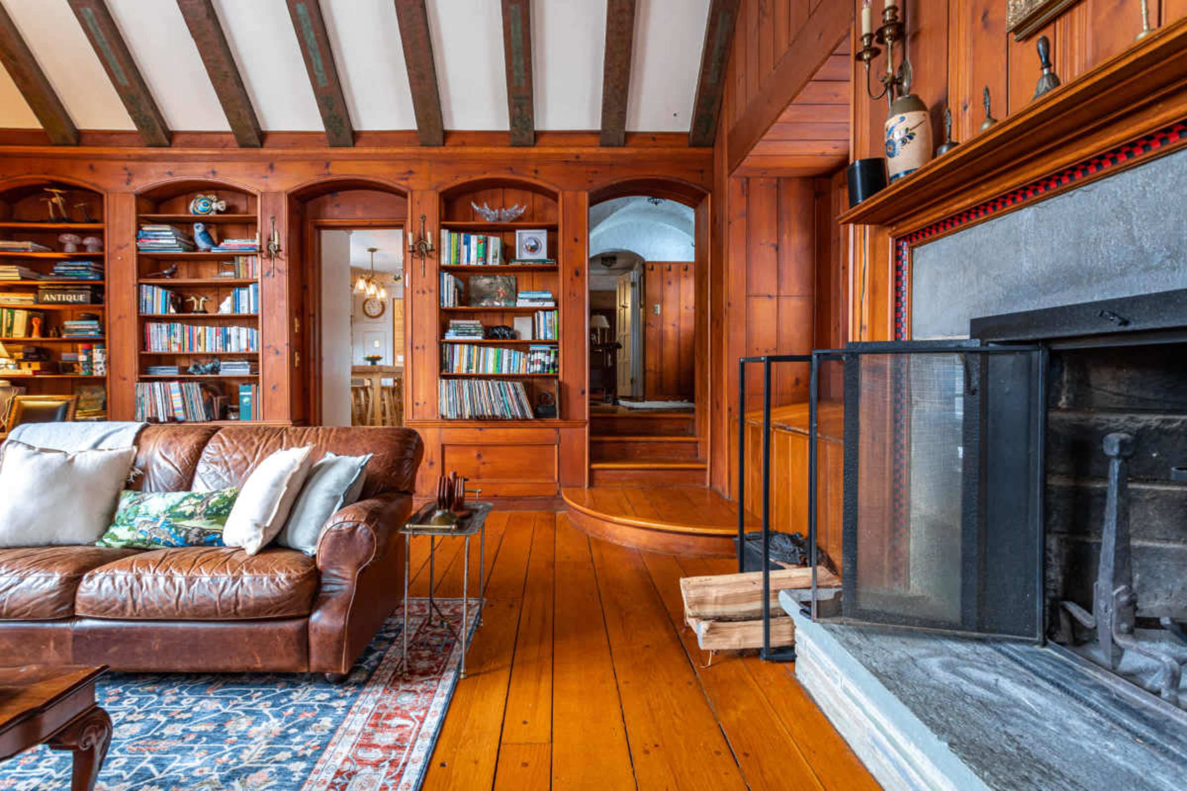 Tudor Stone House with River and Forest Image in Tusten, Narrowsburg, NY
