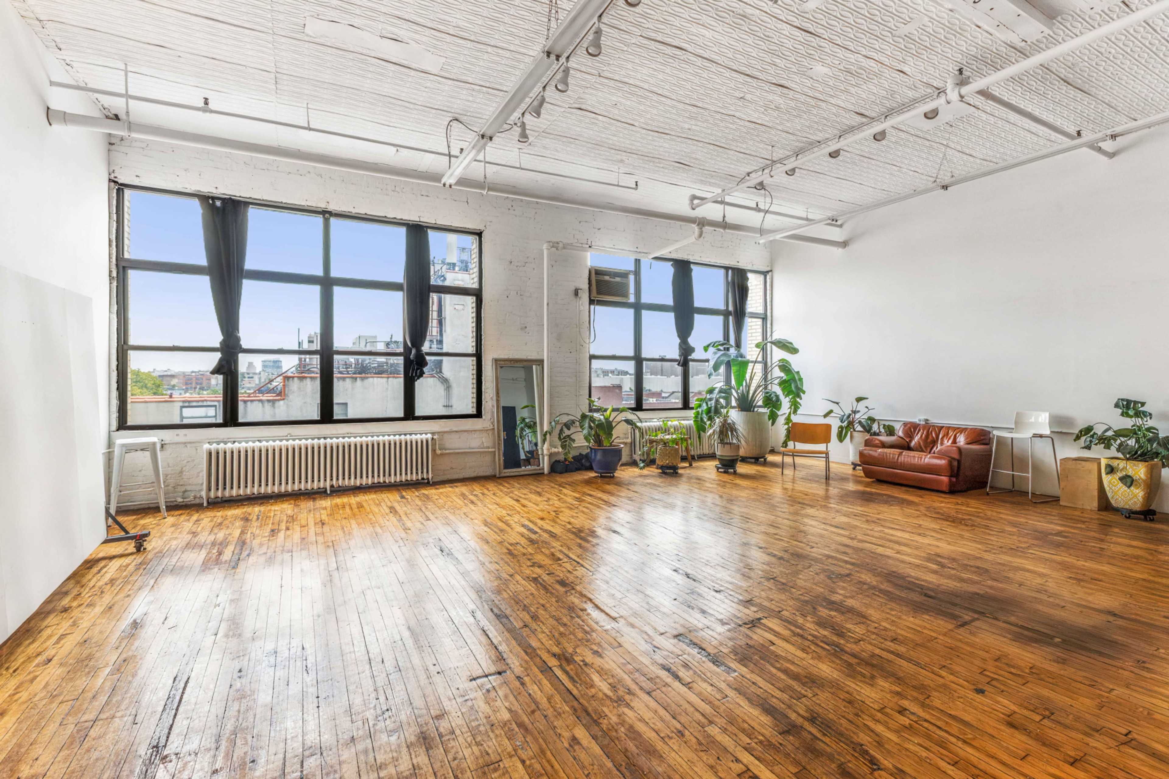 Bright, Beautiful Studio 🌵Urban Jungle 🍃 Hardwood Floors Image in East Williamsburg, Brooklyn, NY