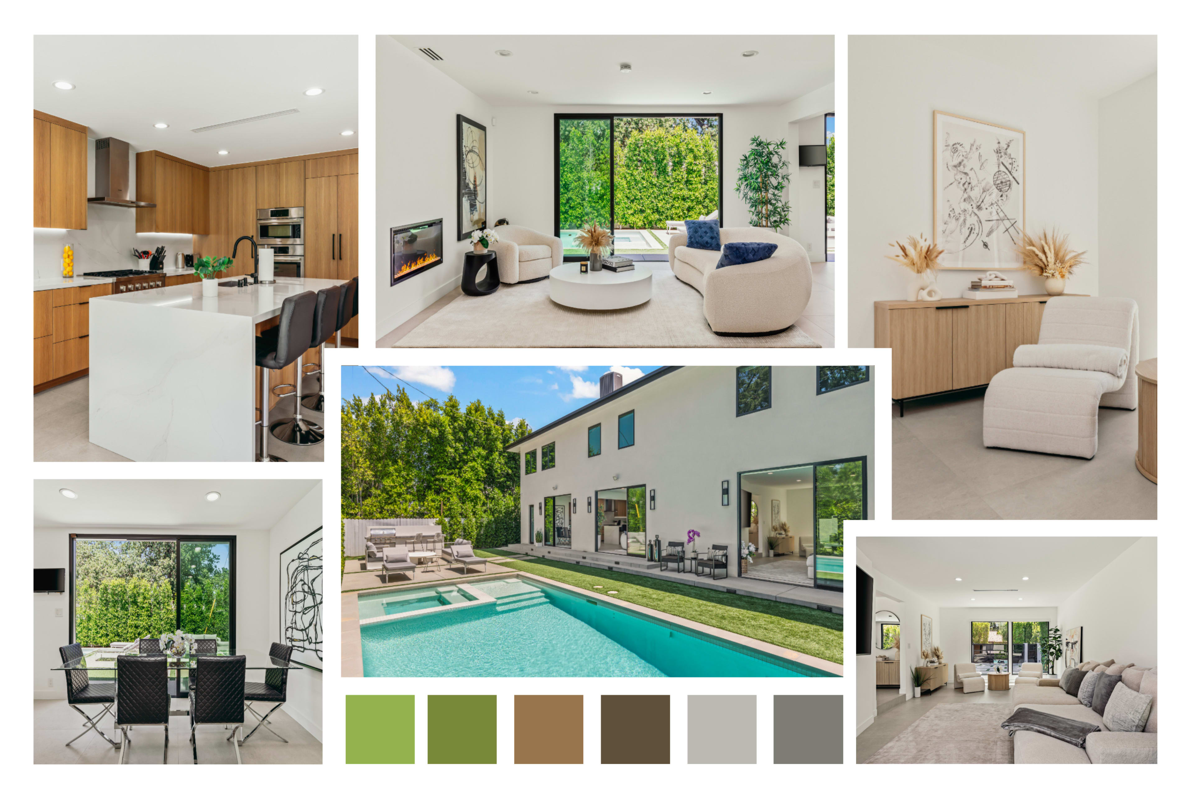 CRISP MODERN COMPOUND WITH POOL & LUSH PRIVACY Image in Encino, Los Angeles, CA