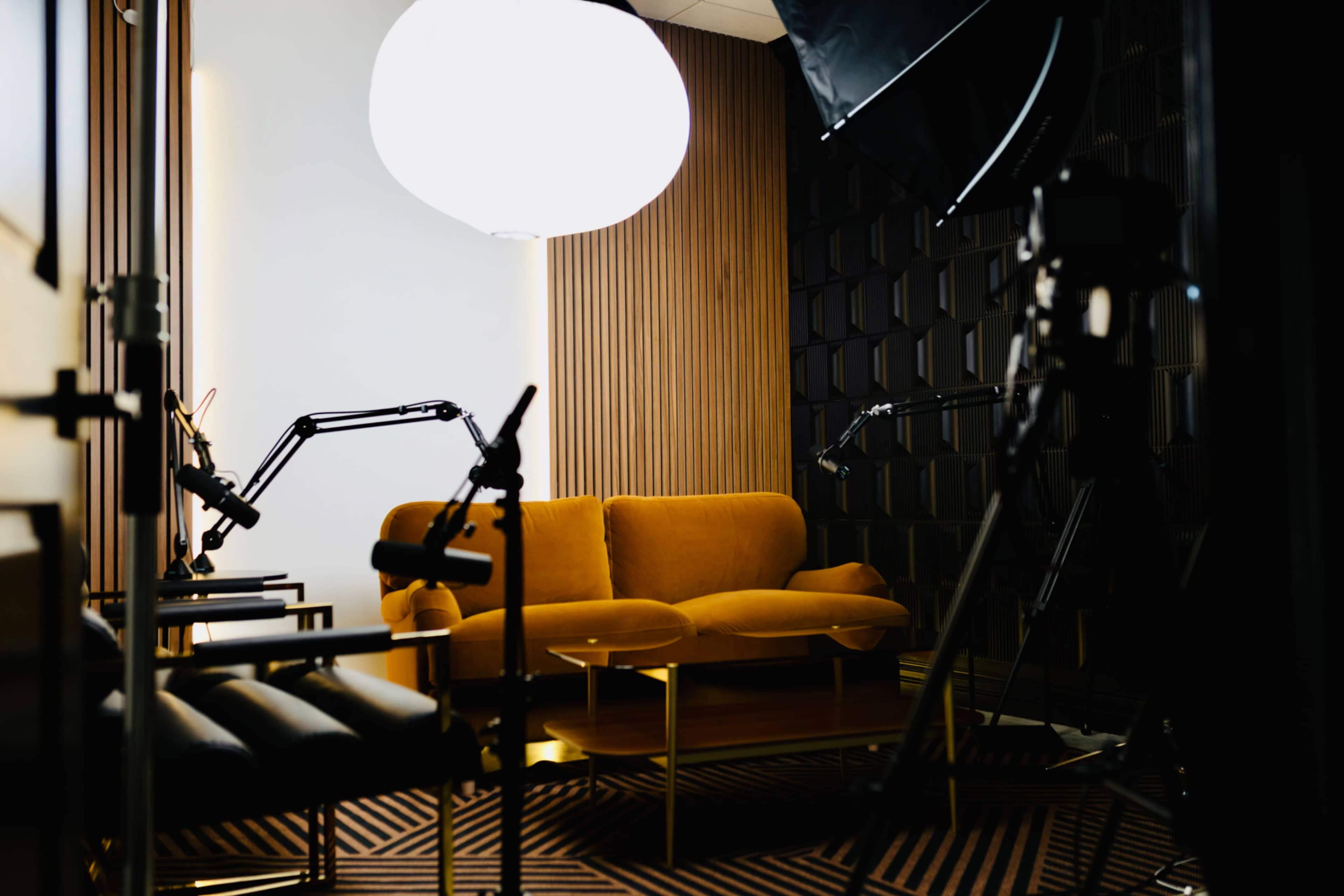 Podcast studio— perfect sound, lighting and video Image in Geneva Township, Geneva, IL