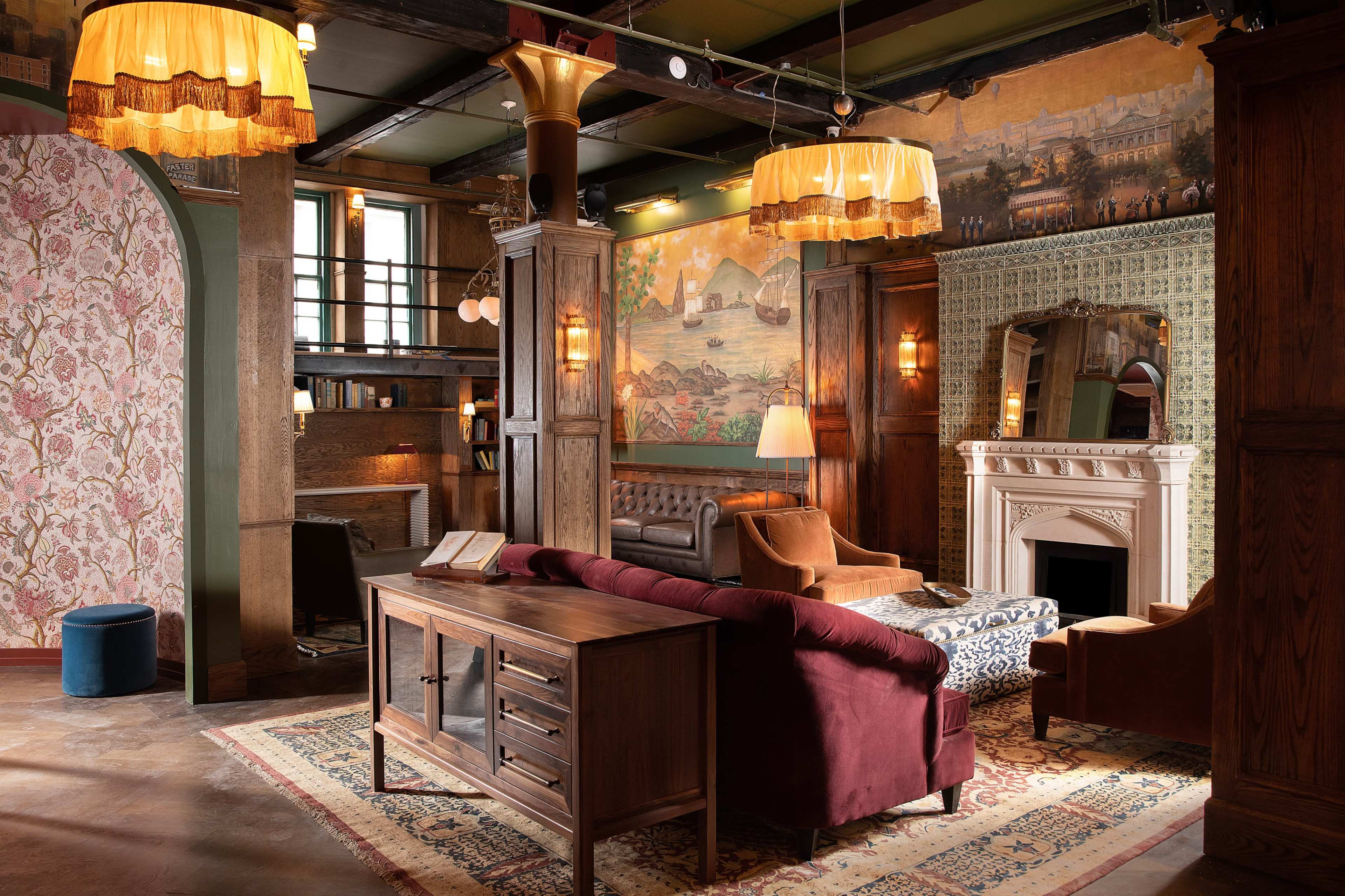 Charming Event Space with Vintage Decor and DJ Setup Image in Lower Manhattan, New York, New York