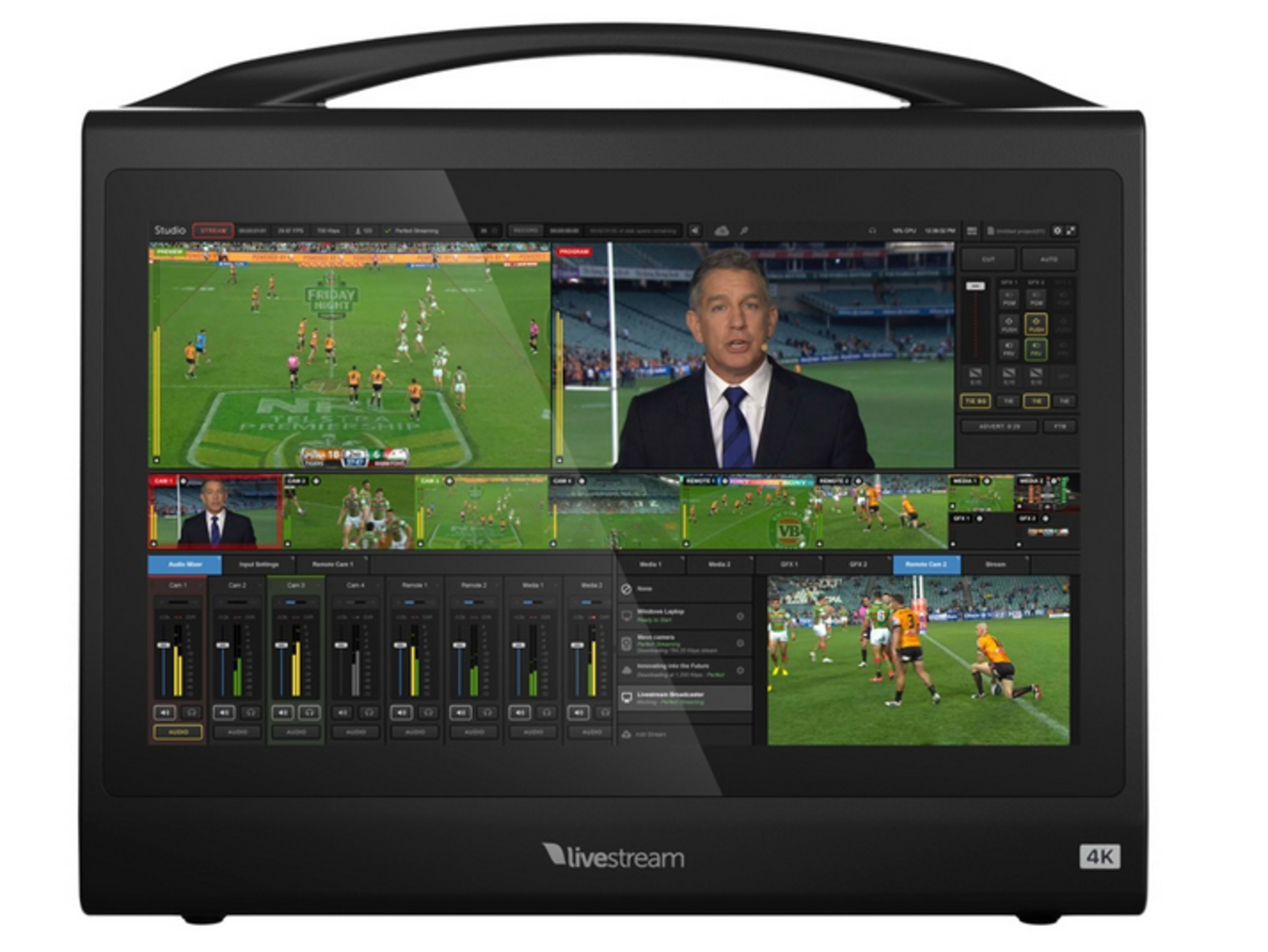 Webcast livestreaming production switcher