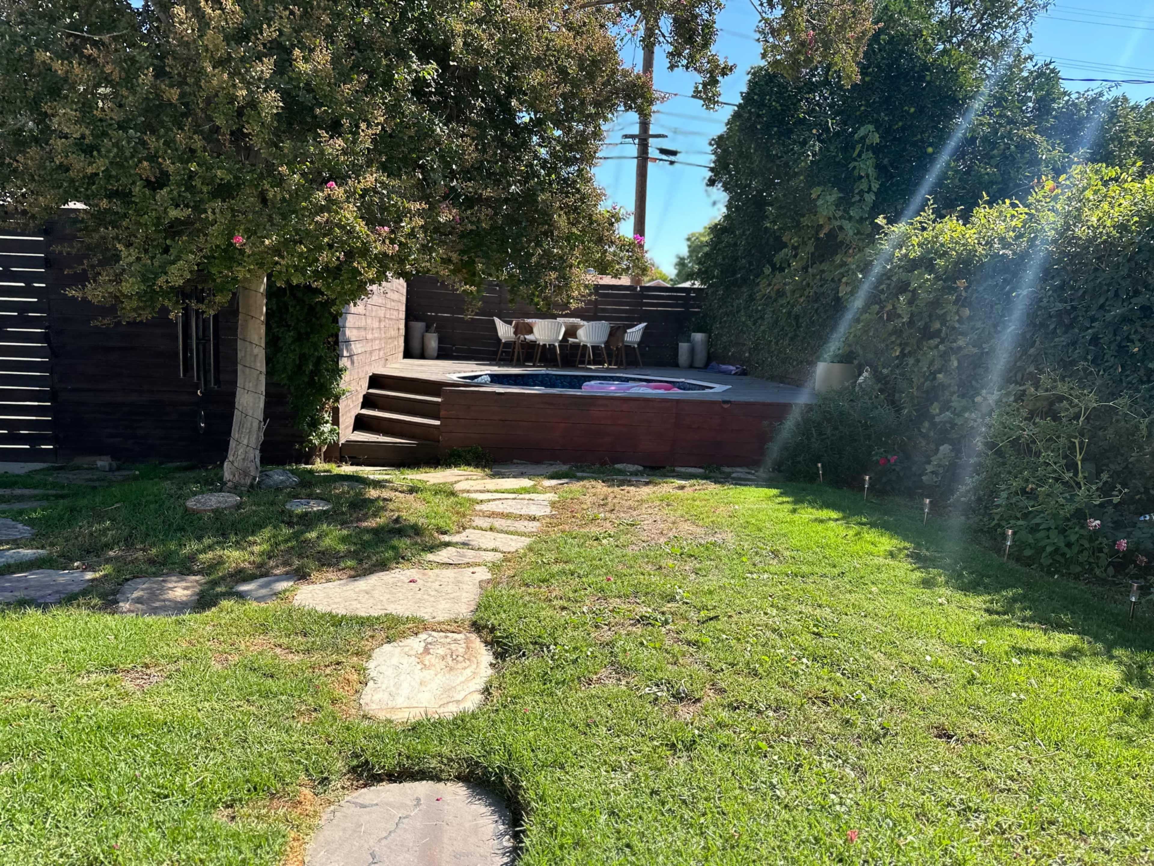“Charming Backyard Oasis with Pool and Cozy Guest House” Image in Reseda, Reseda, CA