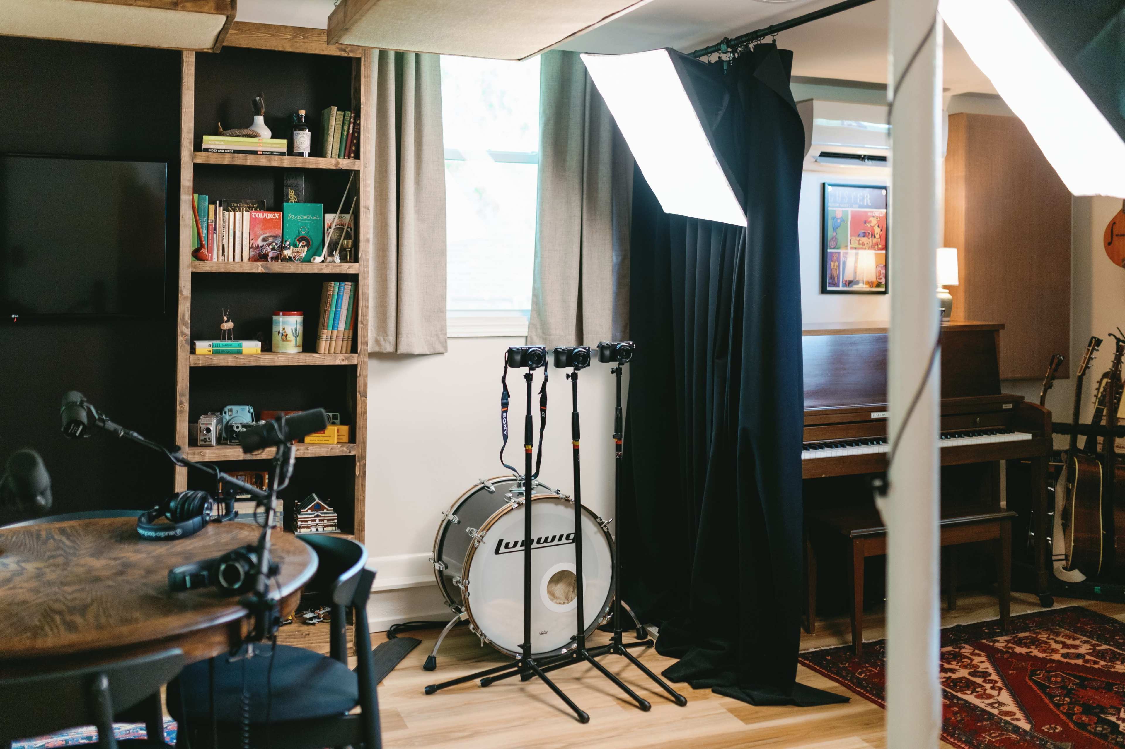 Eclectic library podcast/video studio in South Nashville Image in Crieve Hall, Nashville, TN