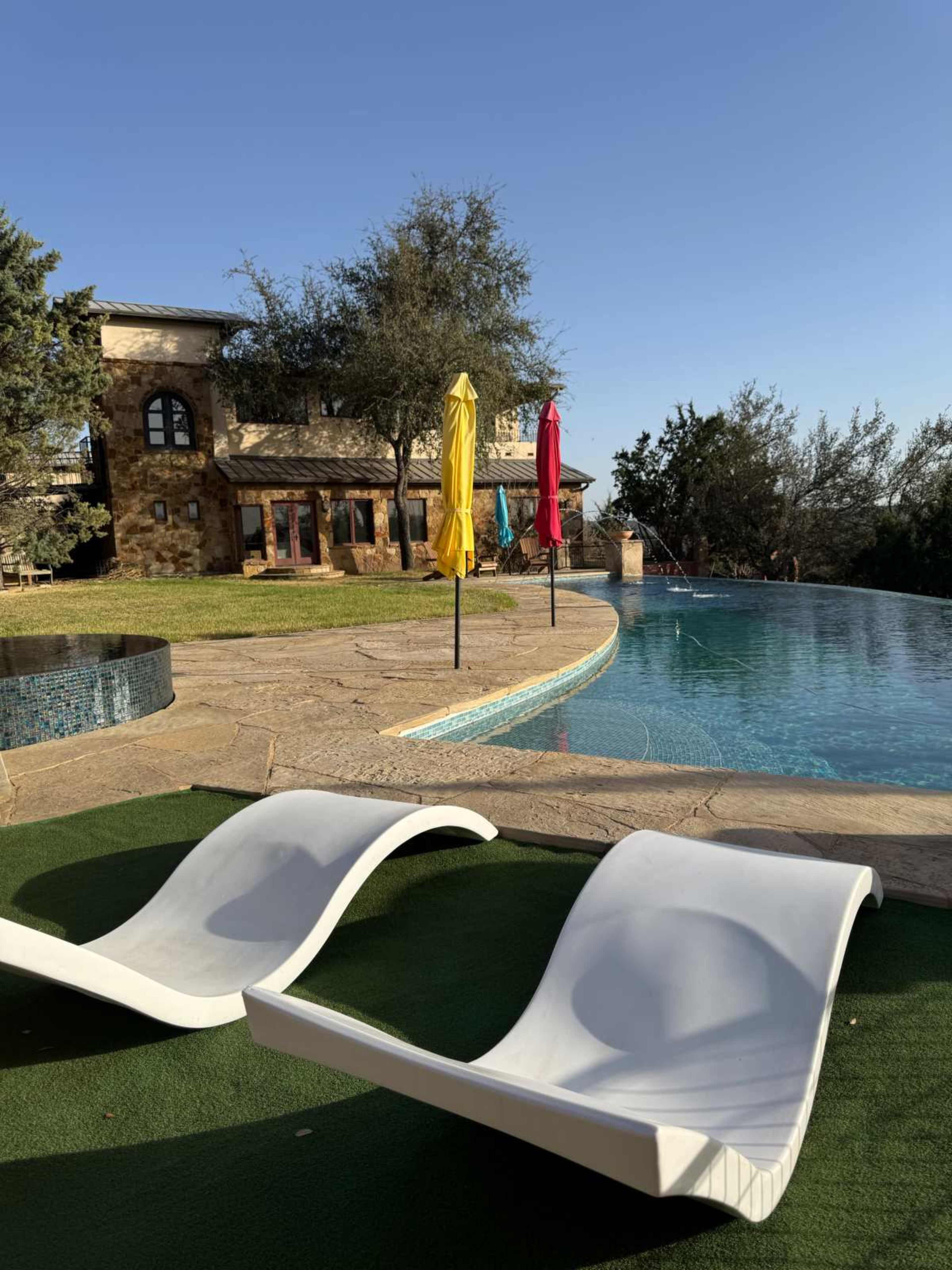 Private Hill Country Estate with Pool, Cabana & Sunset Views Image in Shady Mountain, Leander, TX