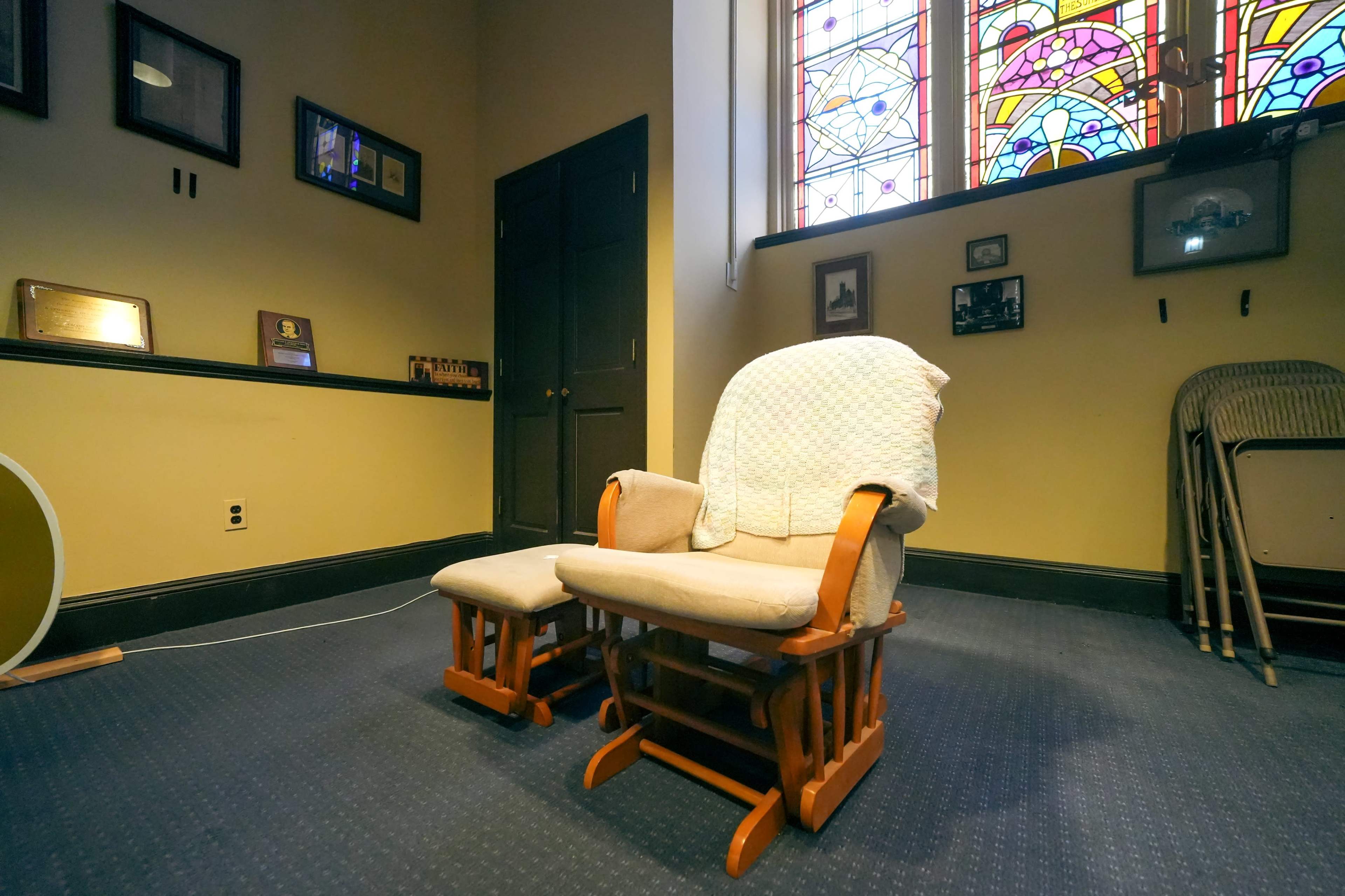 Grand Historic Hall with Vaulted Ceilings, Stained Glass Image in Tottenville, Staten Island, NY