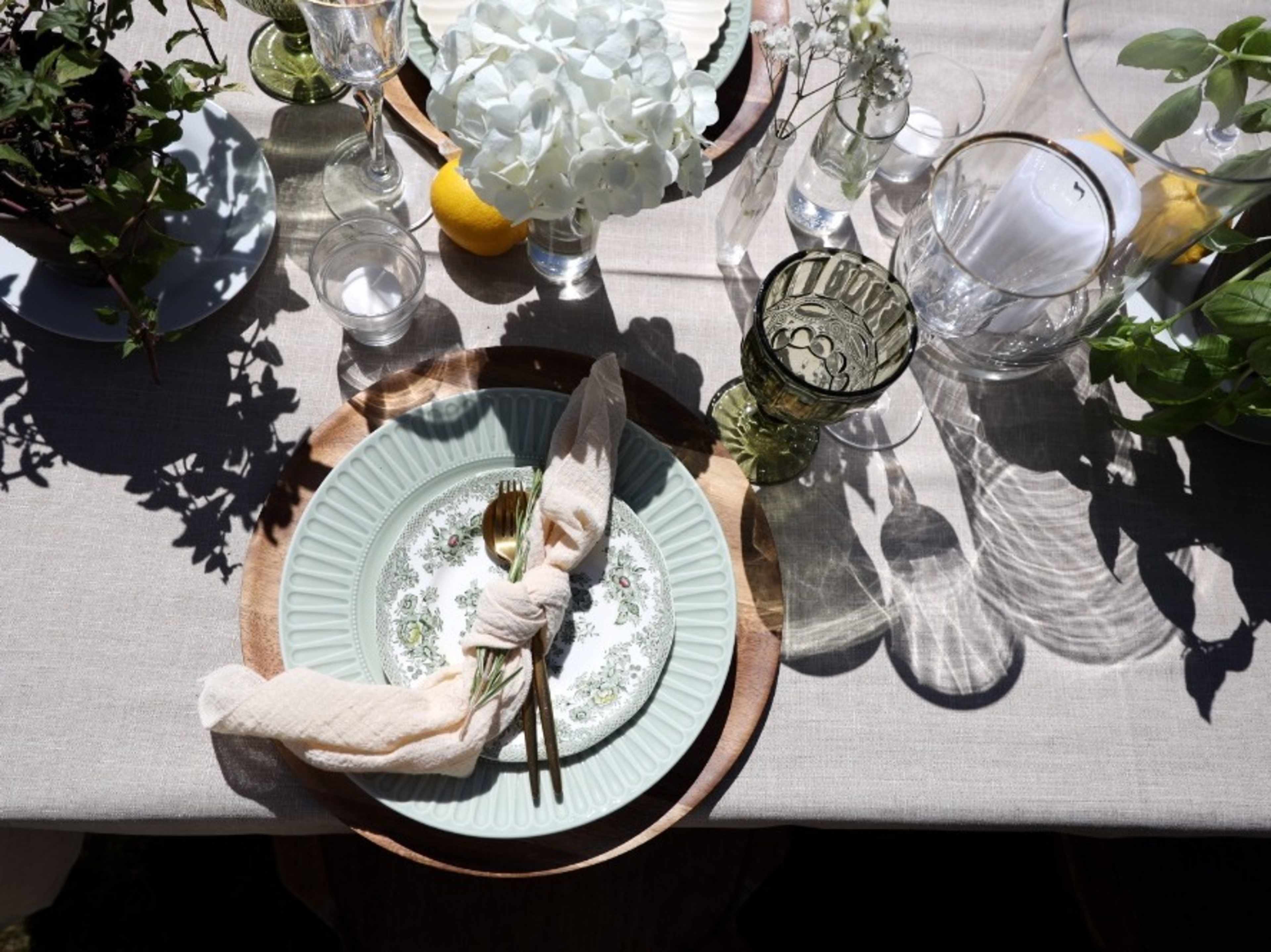 Linens for the Farmhouse Table and Folding Tables