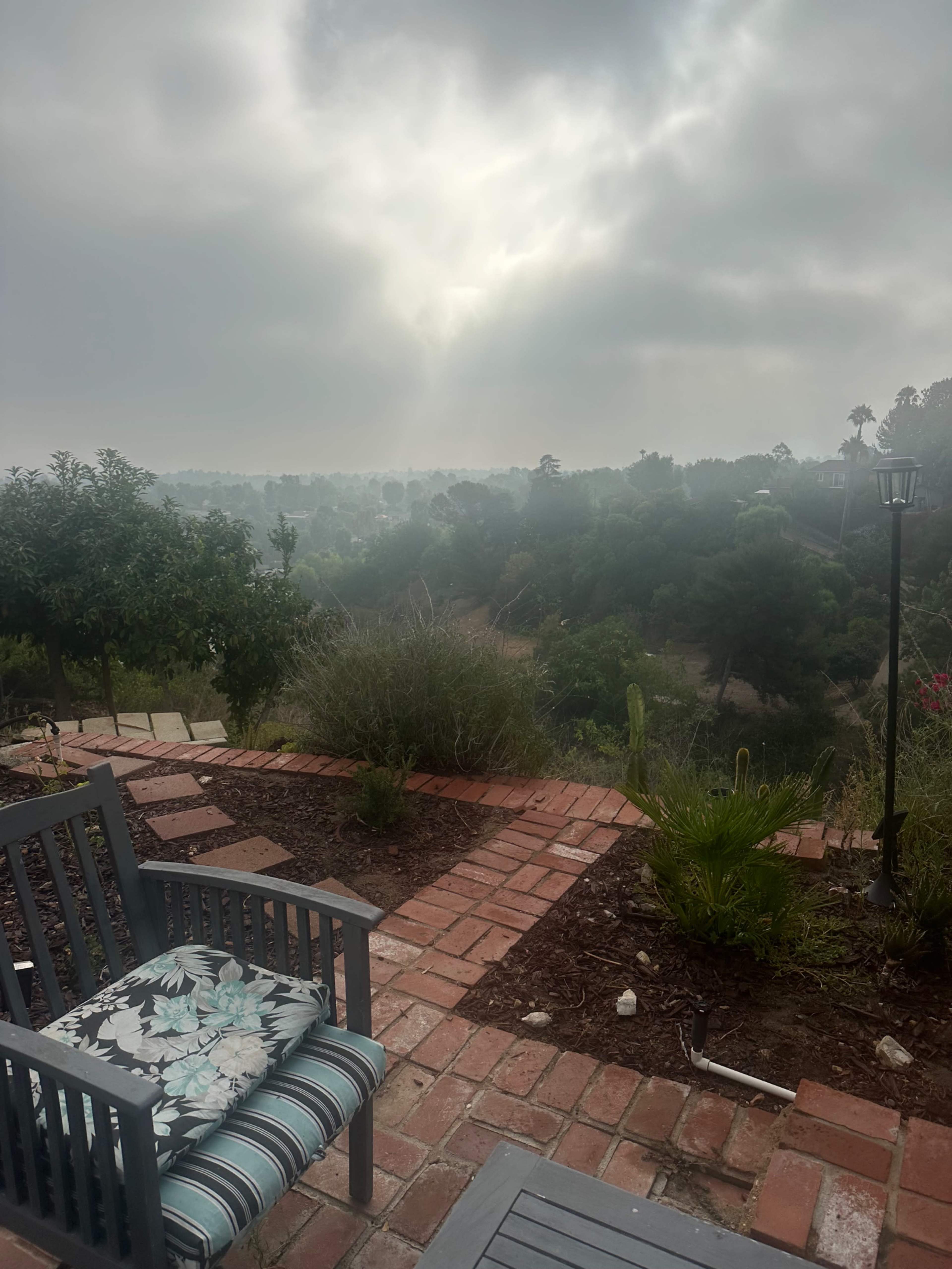 City light , Lax Airport, part ocean Image in , Palos Verdes Peninsula, CA