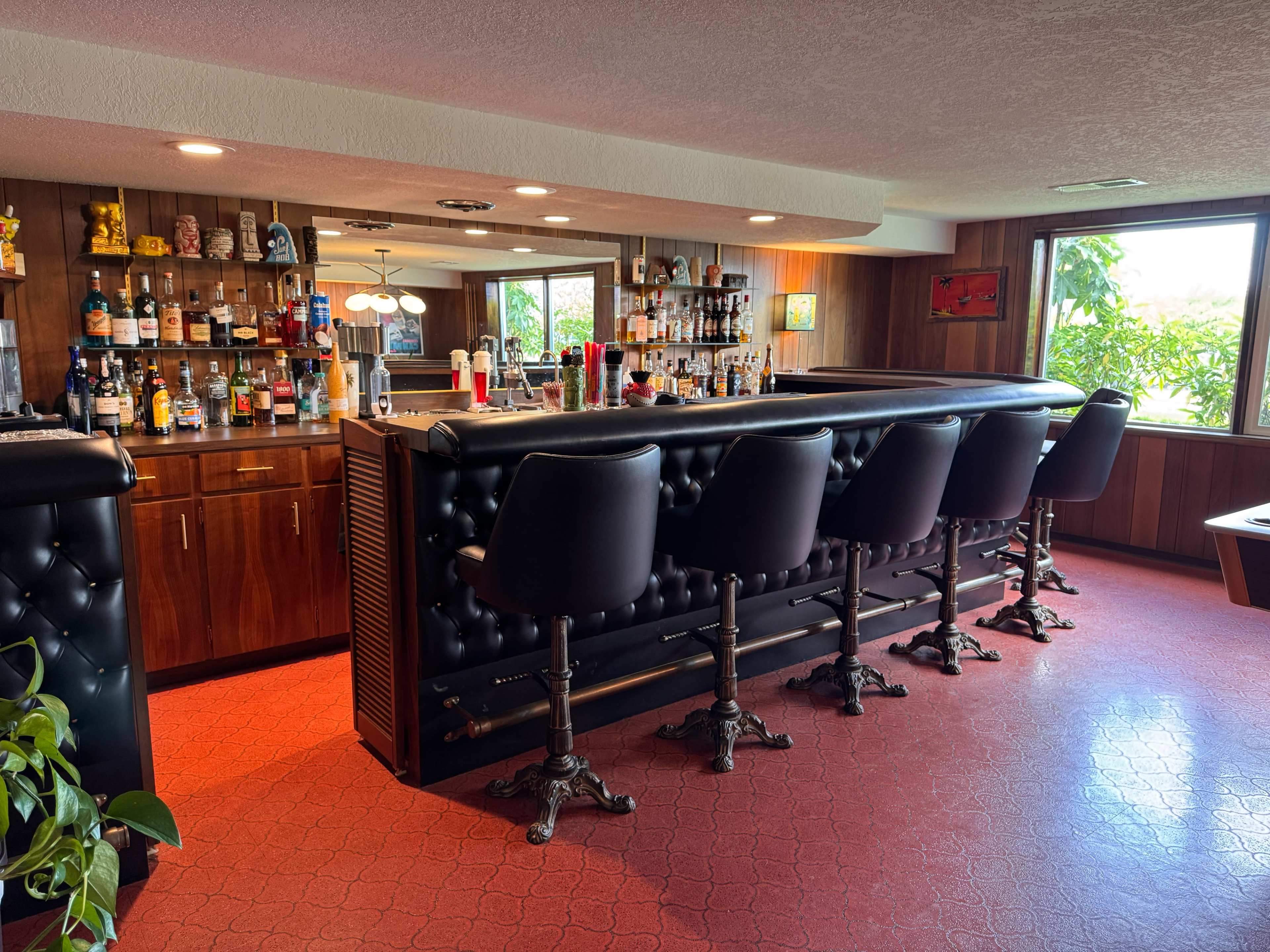 Mid Century home with a 1960s basement bar, and Palm Springs style backyard Image in Northeast Portland, Portland, OR