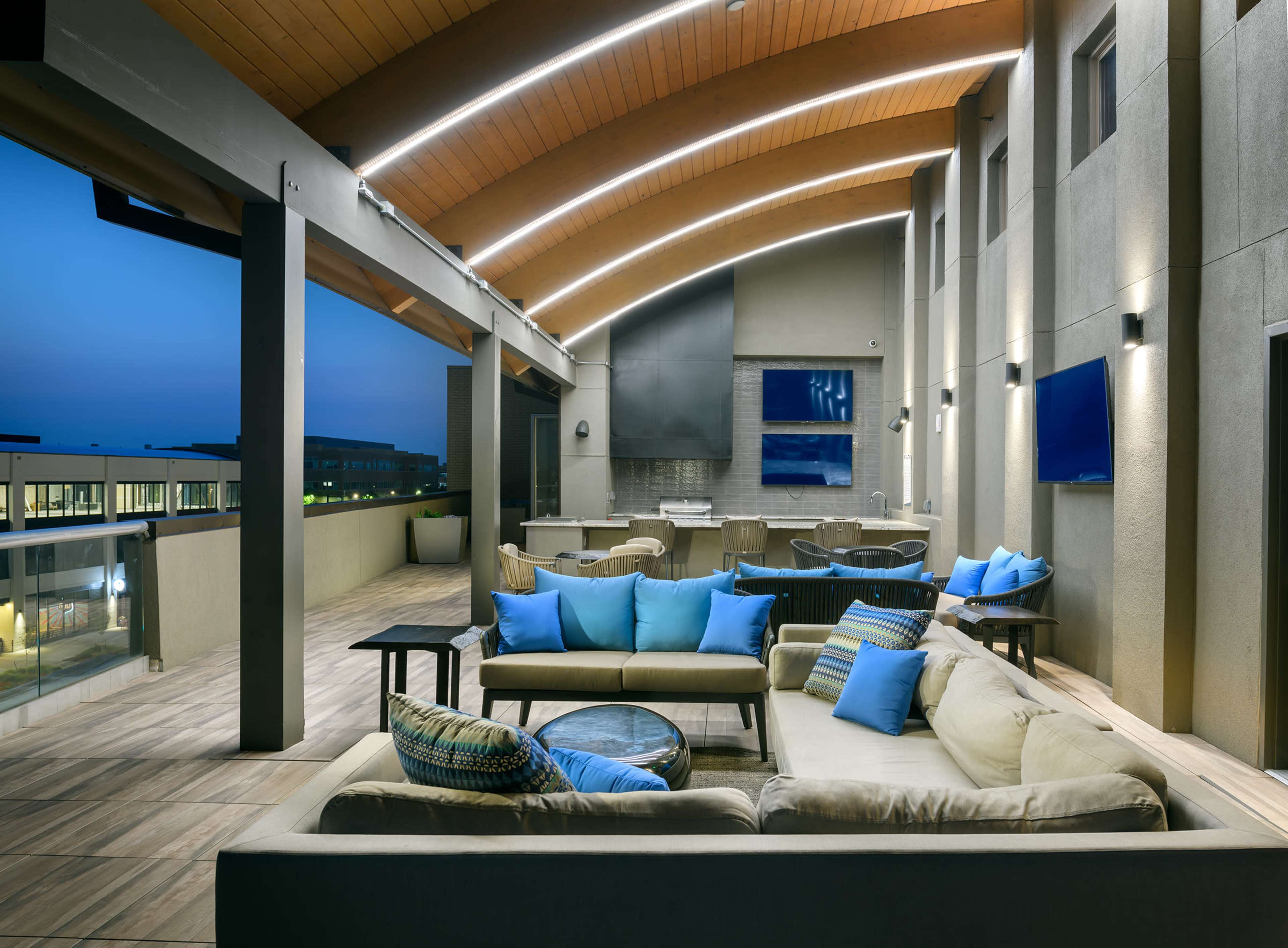 Rooftop Lounge with Mountain Views Image in Lowry, Denver, CO