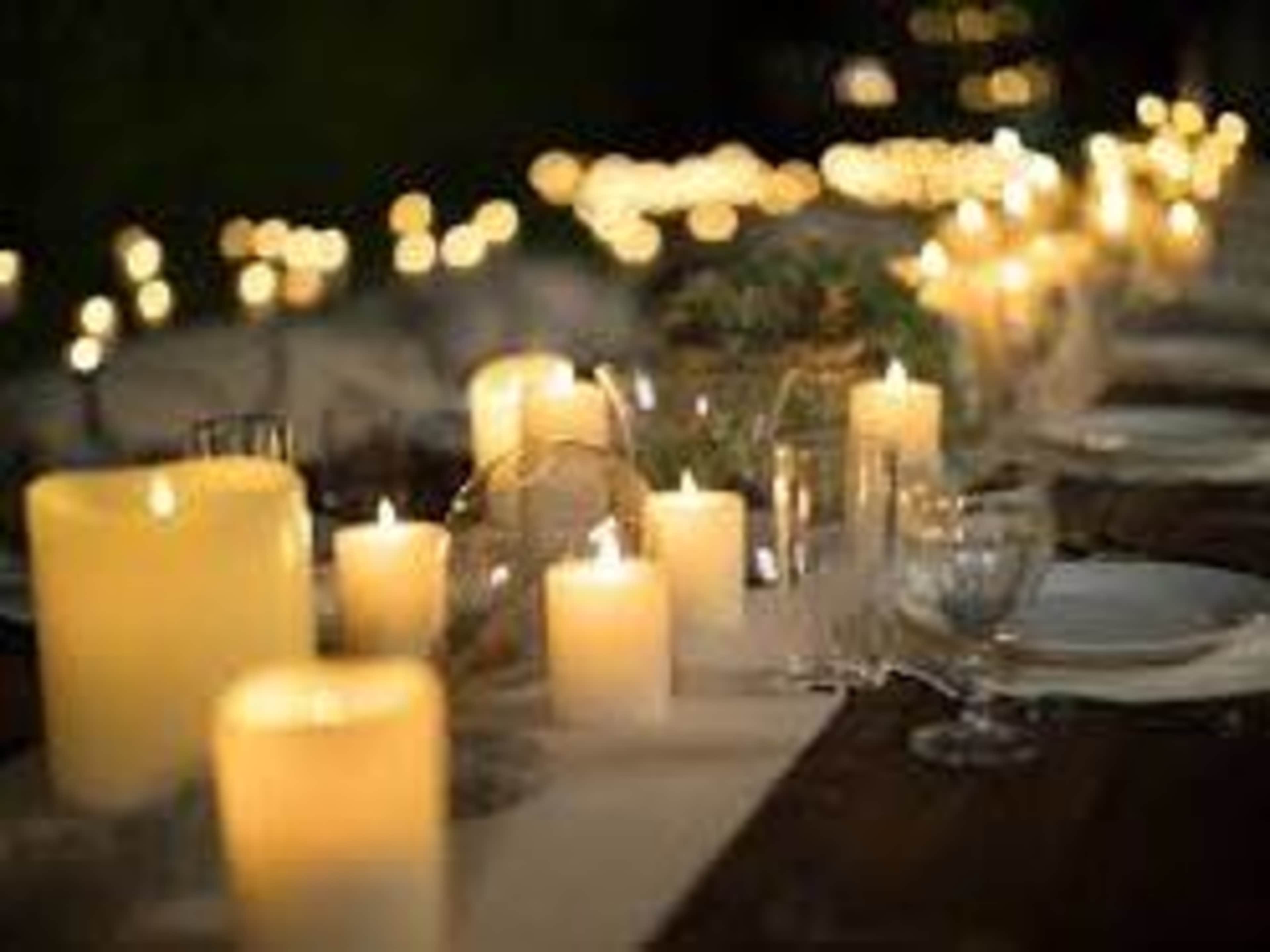 Romantic LED Candles to set the tone!