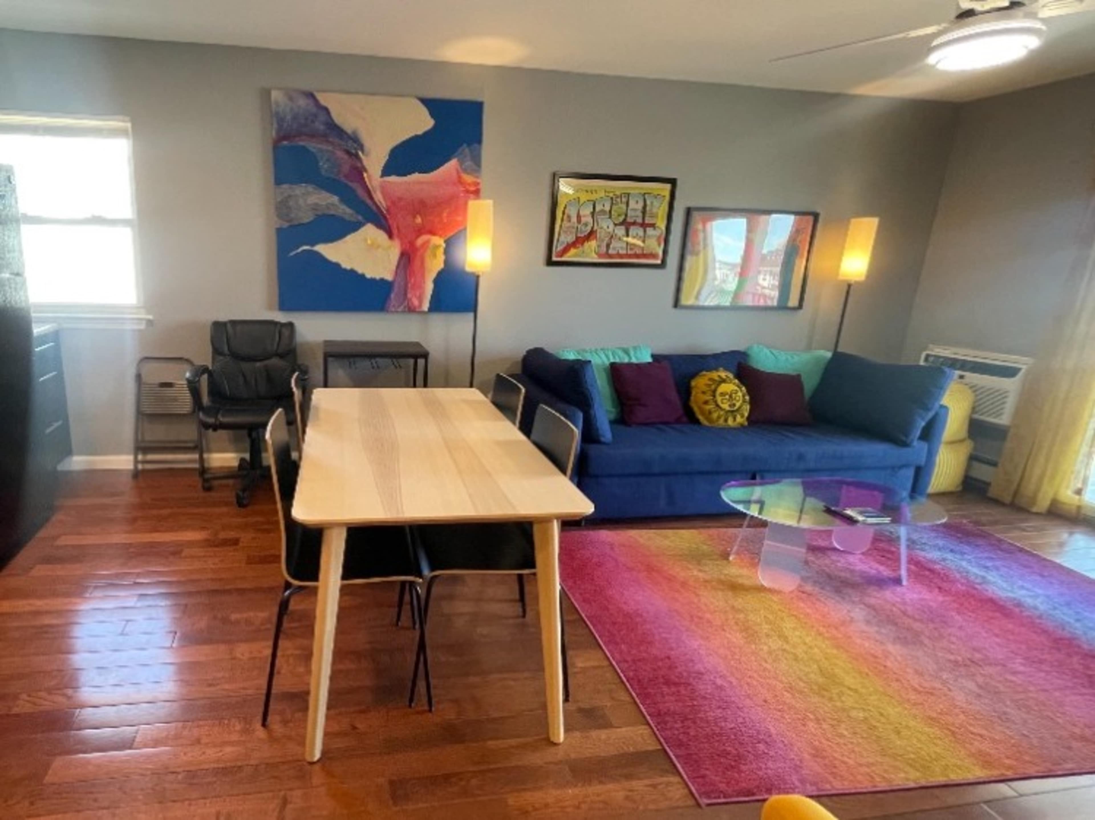 Couch, Queen Bed, Dining Table 