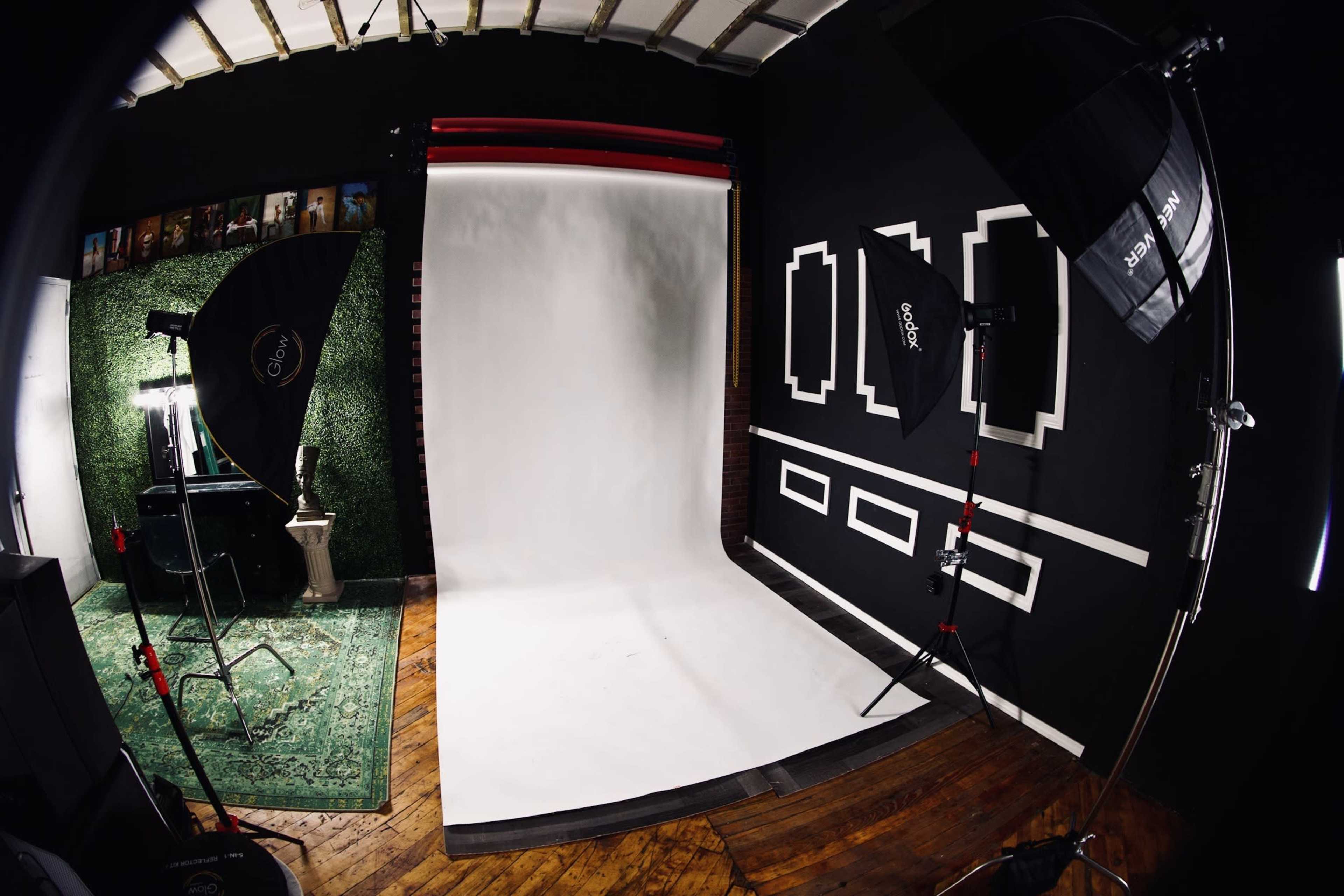 Brooklyn Industrial-Chic Art Space with Vintage TV Wall & Neon Ambiance @rarestudios.bk Image in Sunset Park, Brooklyn, NY