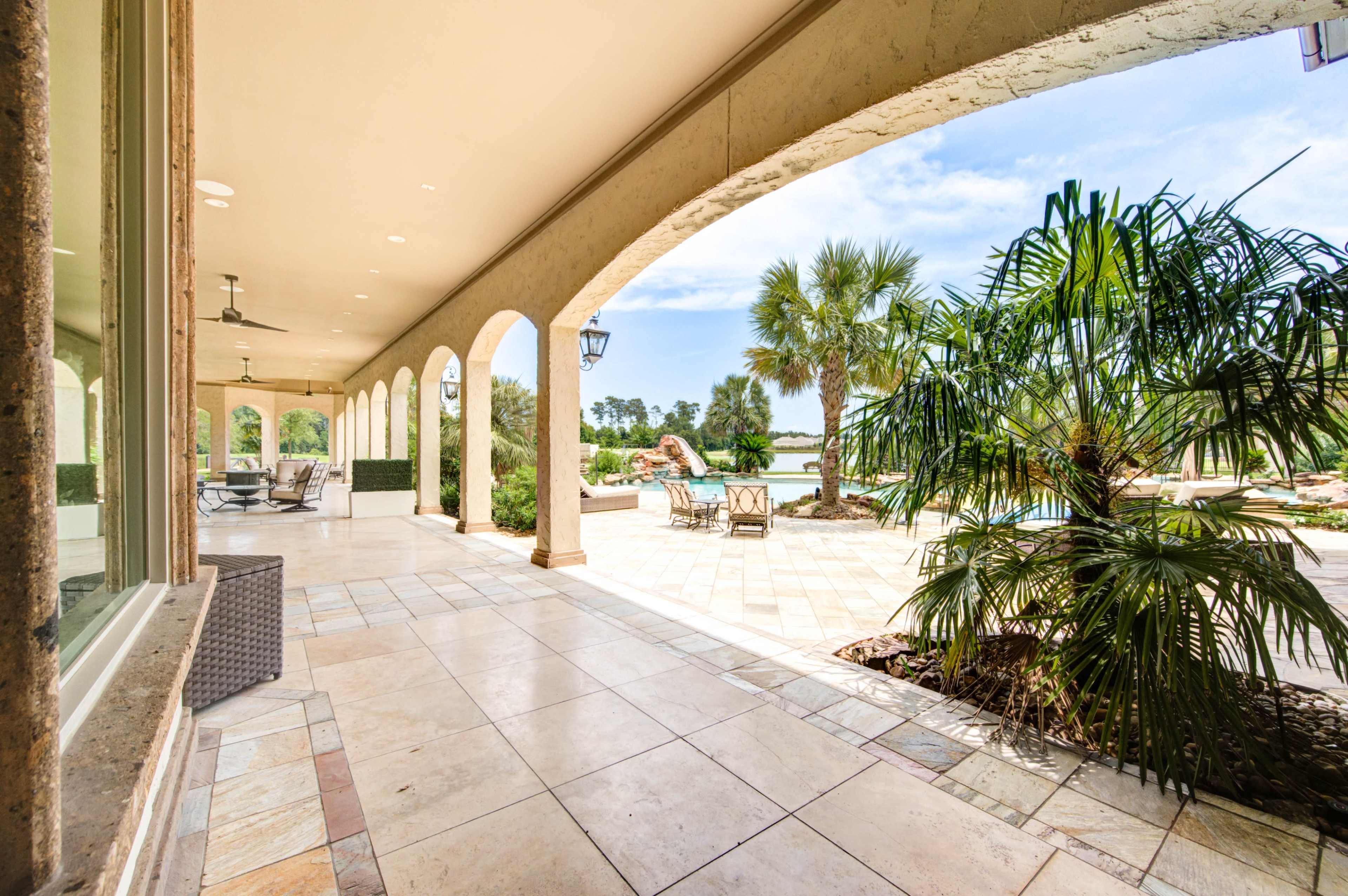 Massive Estate Backyard on a lake in North Houston Image in , Spring, TX