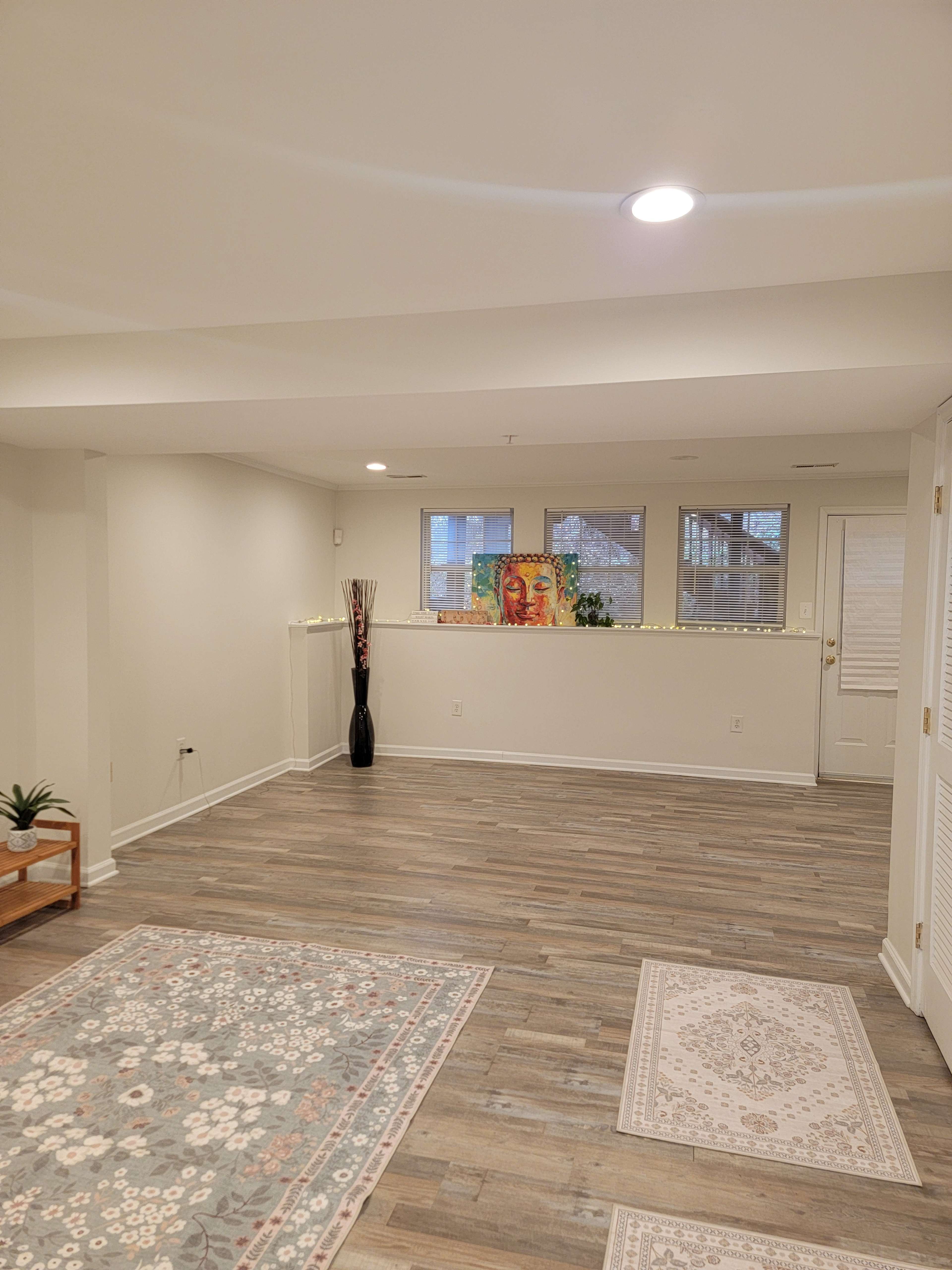 Serene Basement Studio for Yoga, Meditation & Intimate Gatherings Image in Mitchellville, Bowie, MD