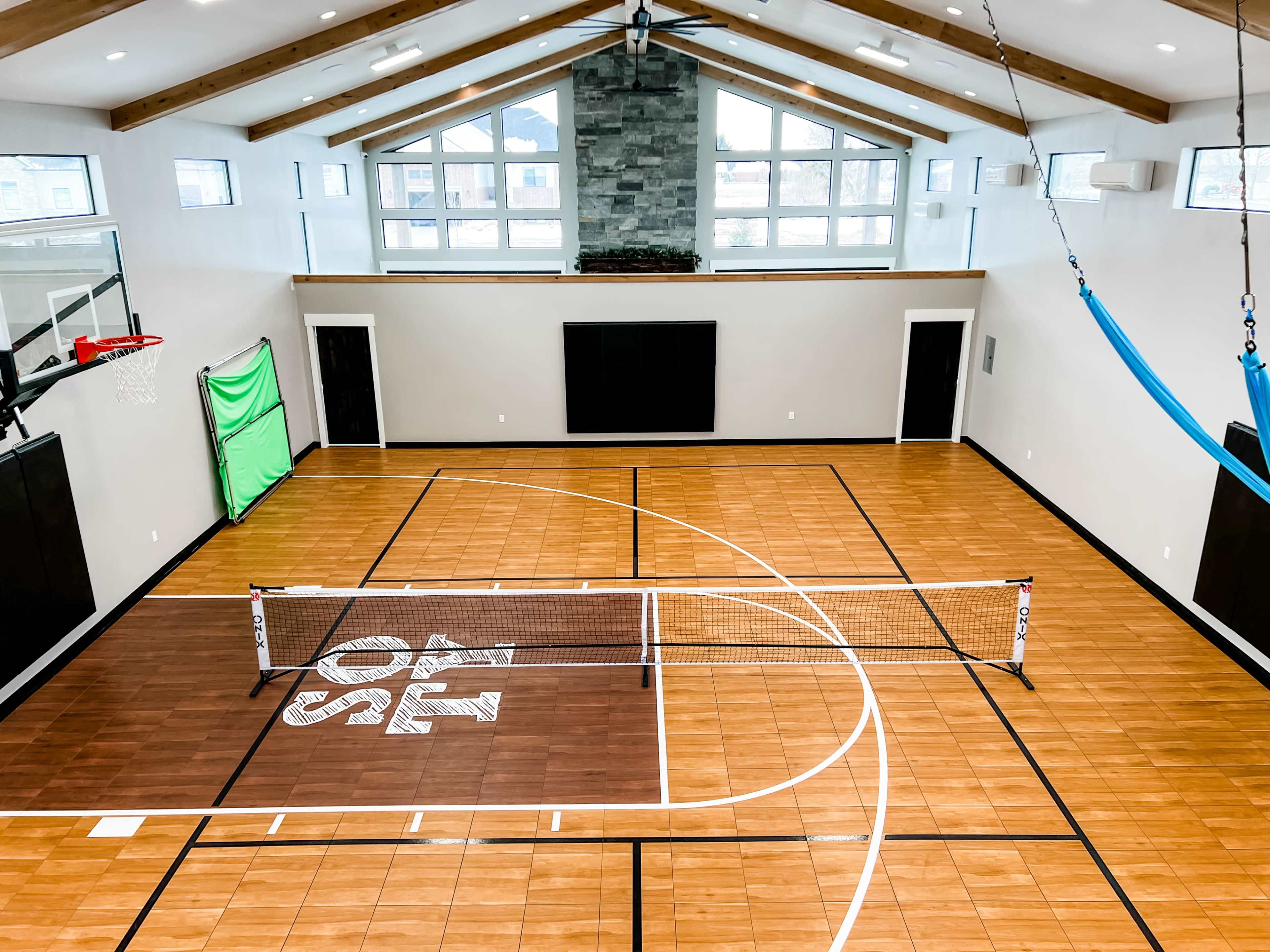 Rural Barndominium with Sports Court Image in West Point, West Point, UT
