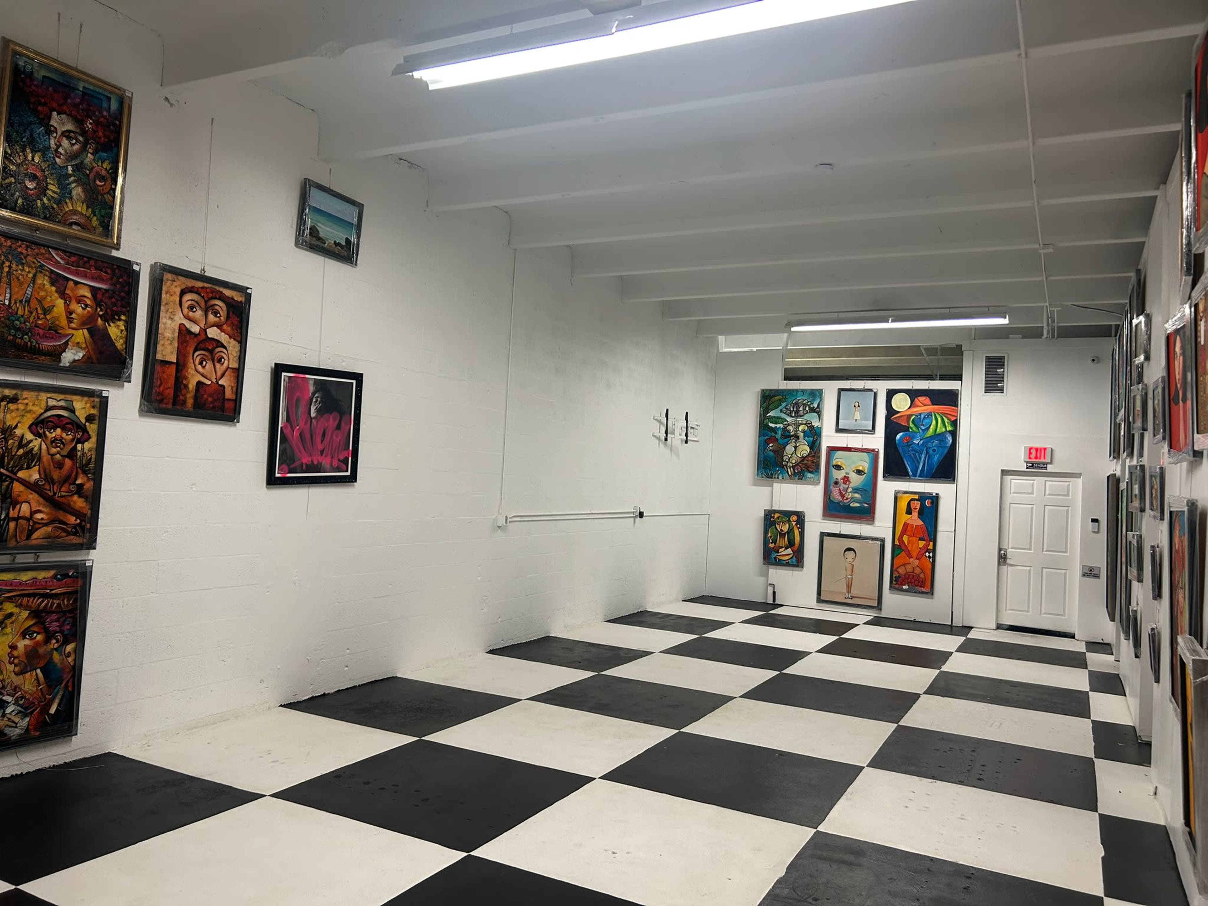 Unique Industrial Modern Art Gallery Studio Image in Ives Estates, MIAMI, FL