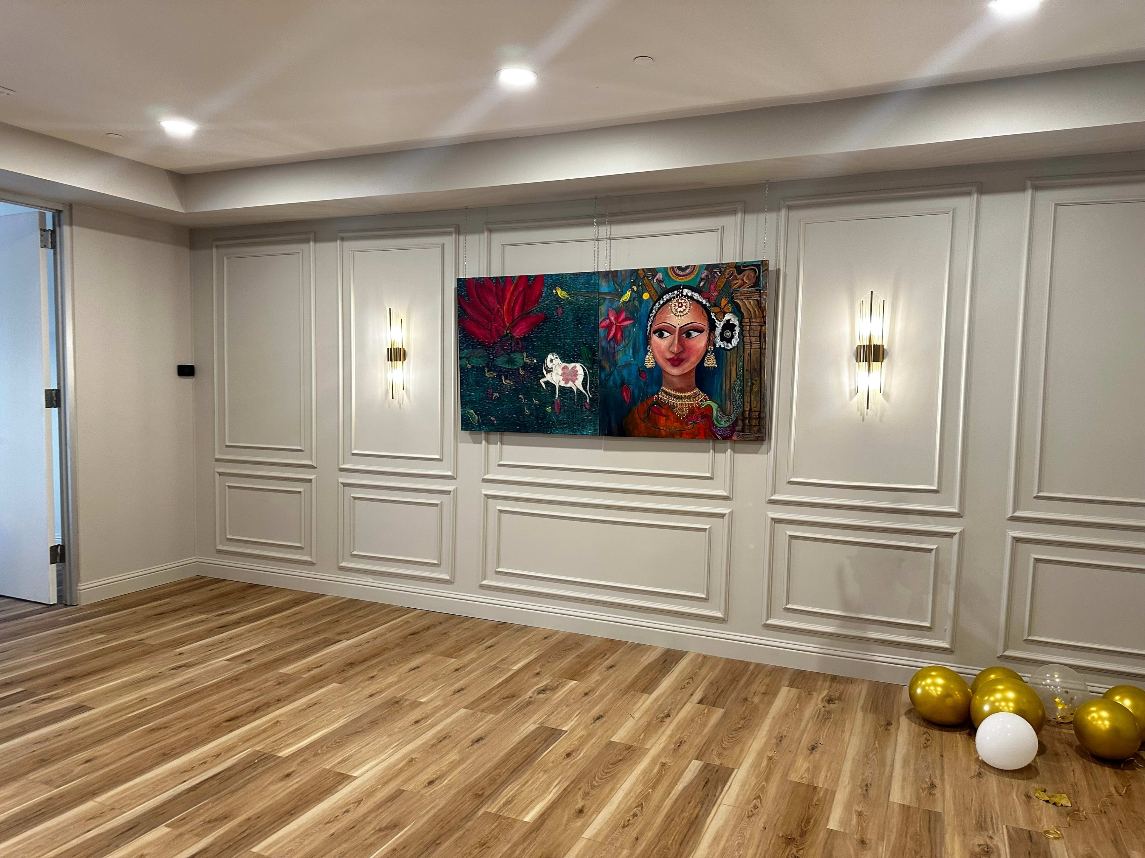 State of the art space showcasing beautiful paintings and a wonderful ambience overlooking Burlingame Avenue. Image in Downtown, Burlingame, CA