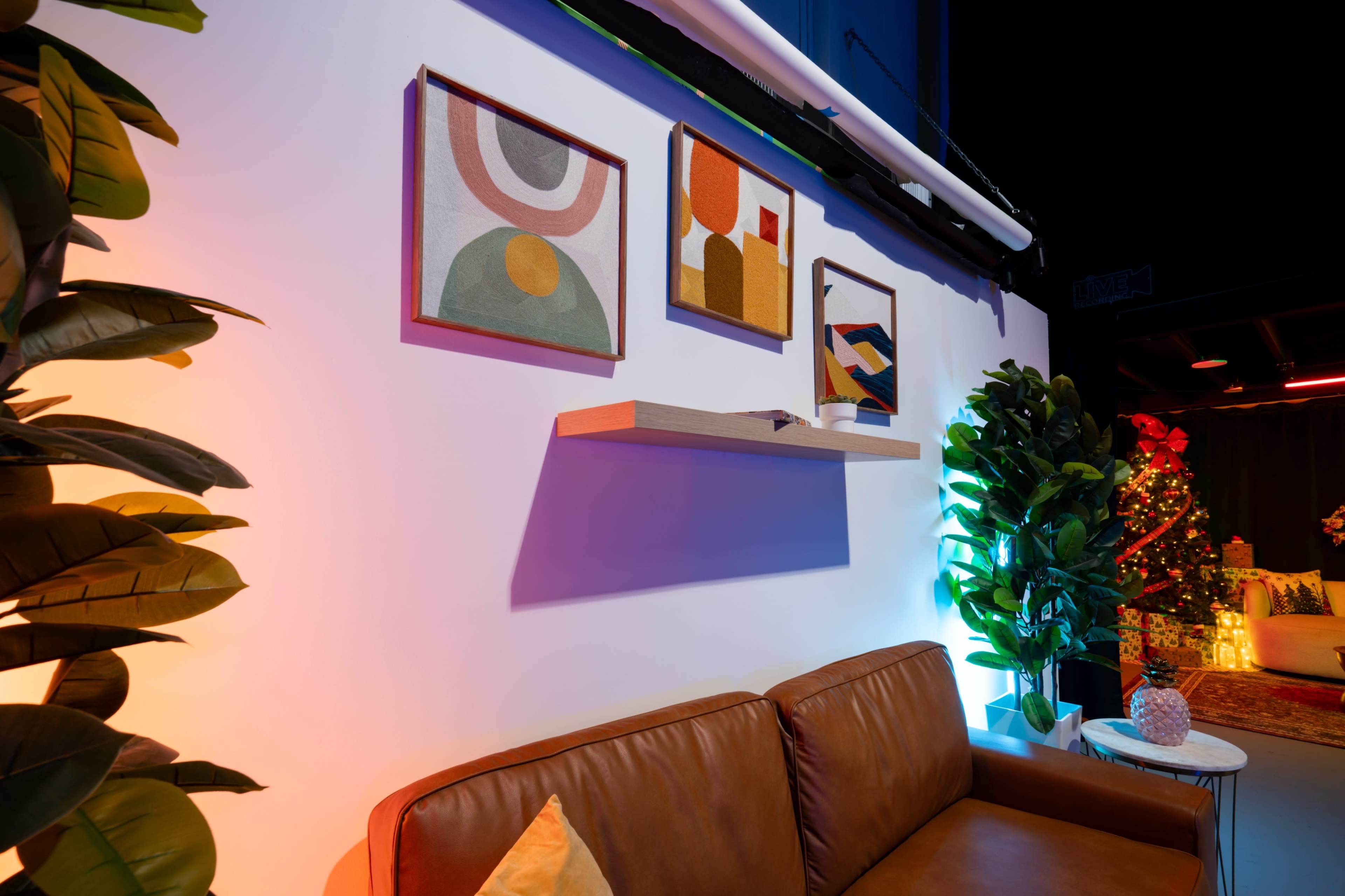 Modern Podcast & Interview Studio Set Image in West End, Miami, FL