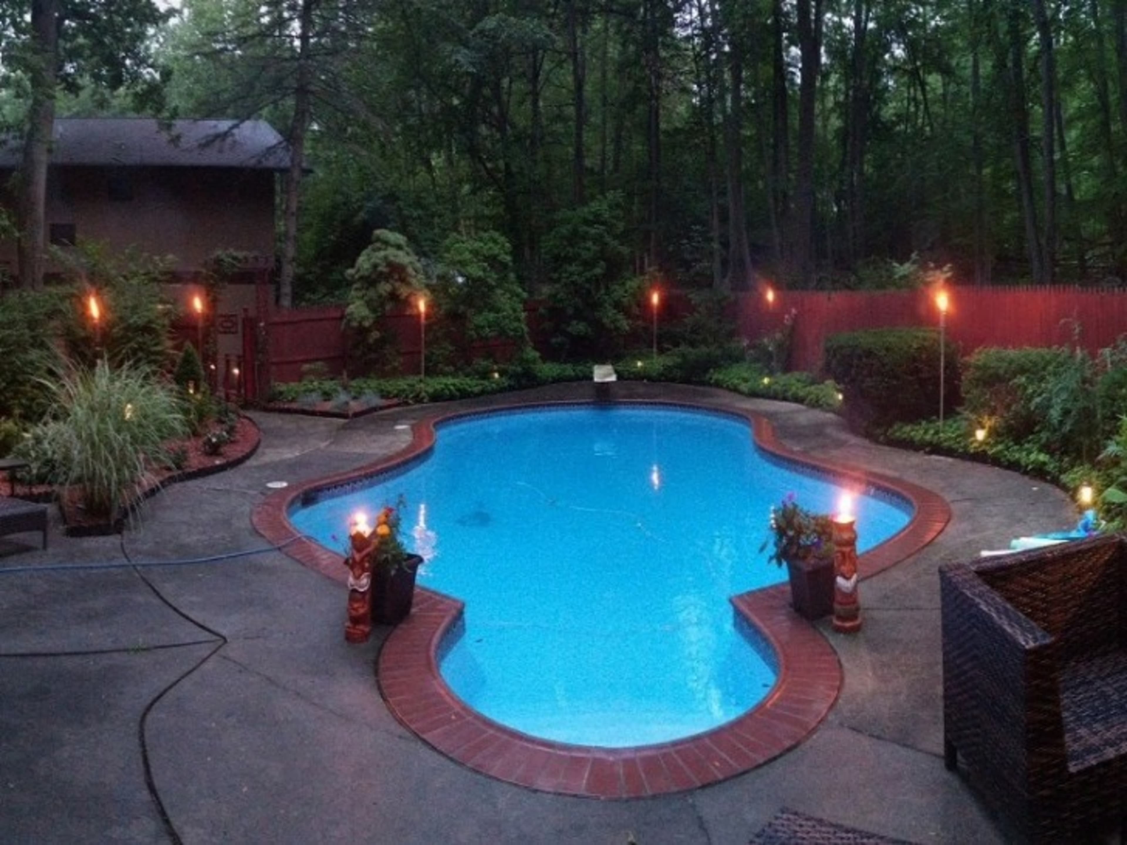 Pool Area Tiki Torches