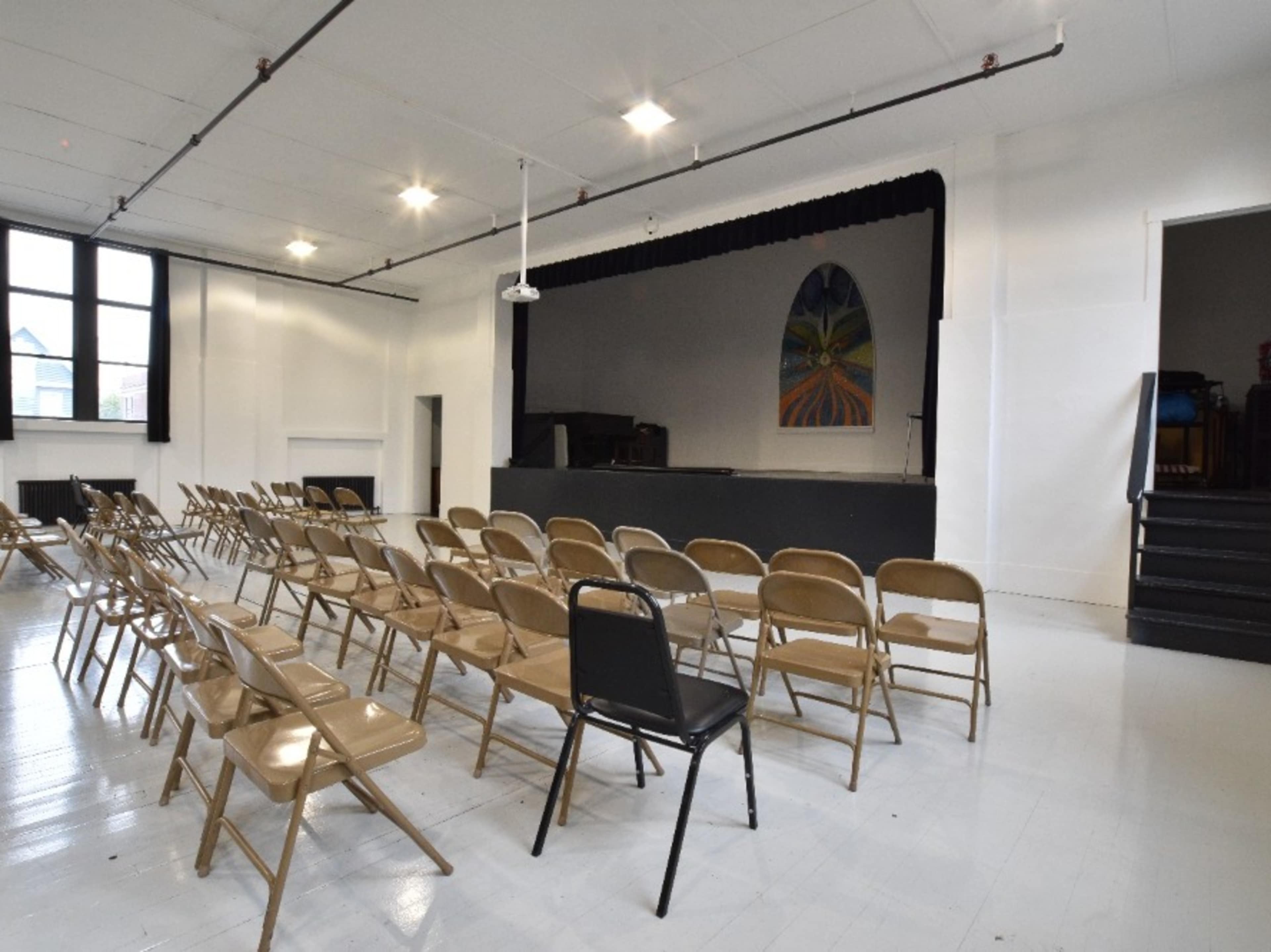 Set up chairs and tables