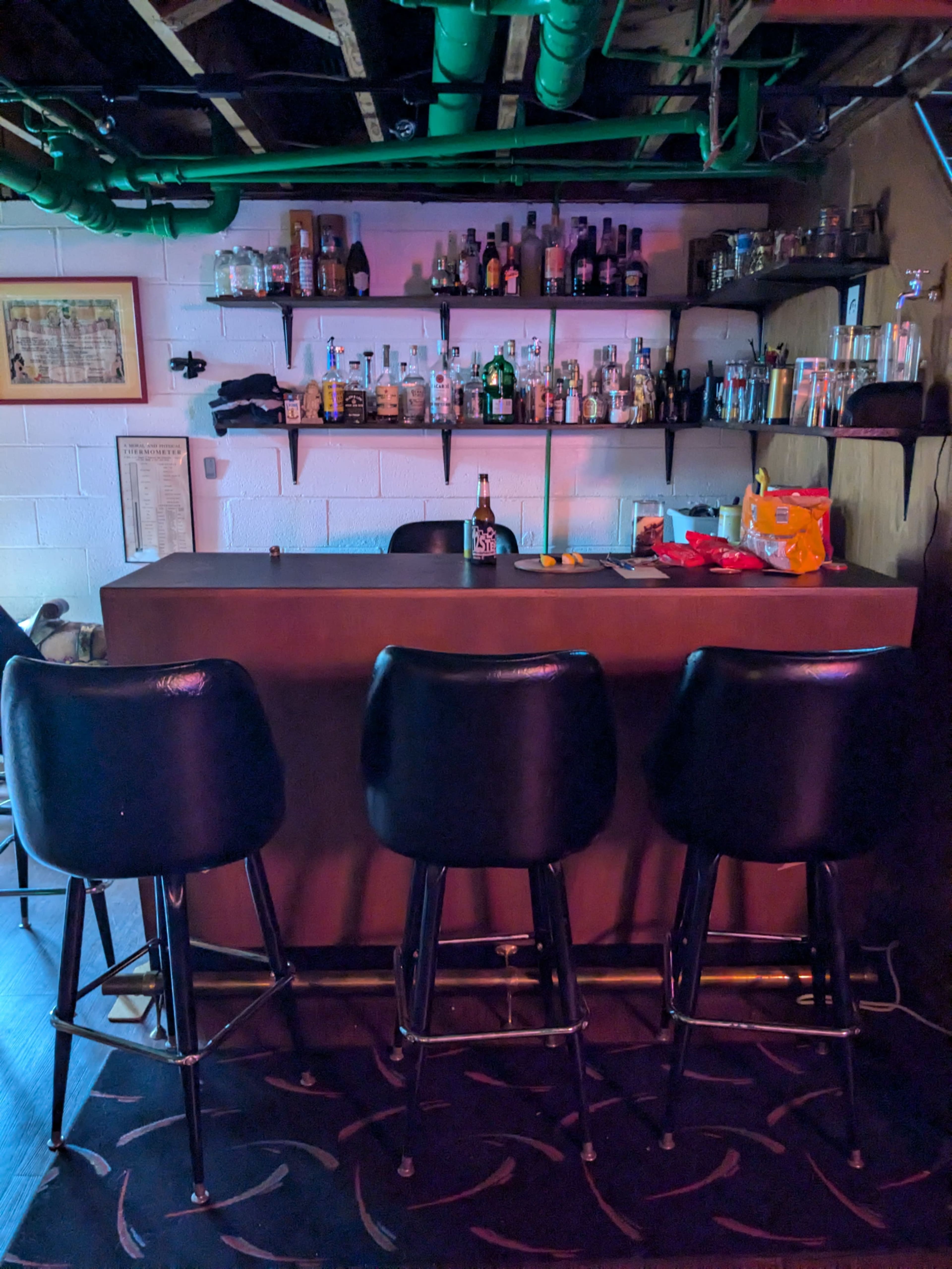 Cozy Basement Dive Bar Image in Delwoods Park, Greensboro, NC