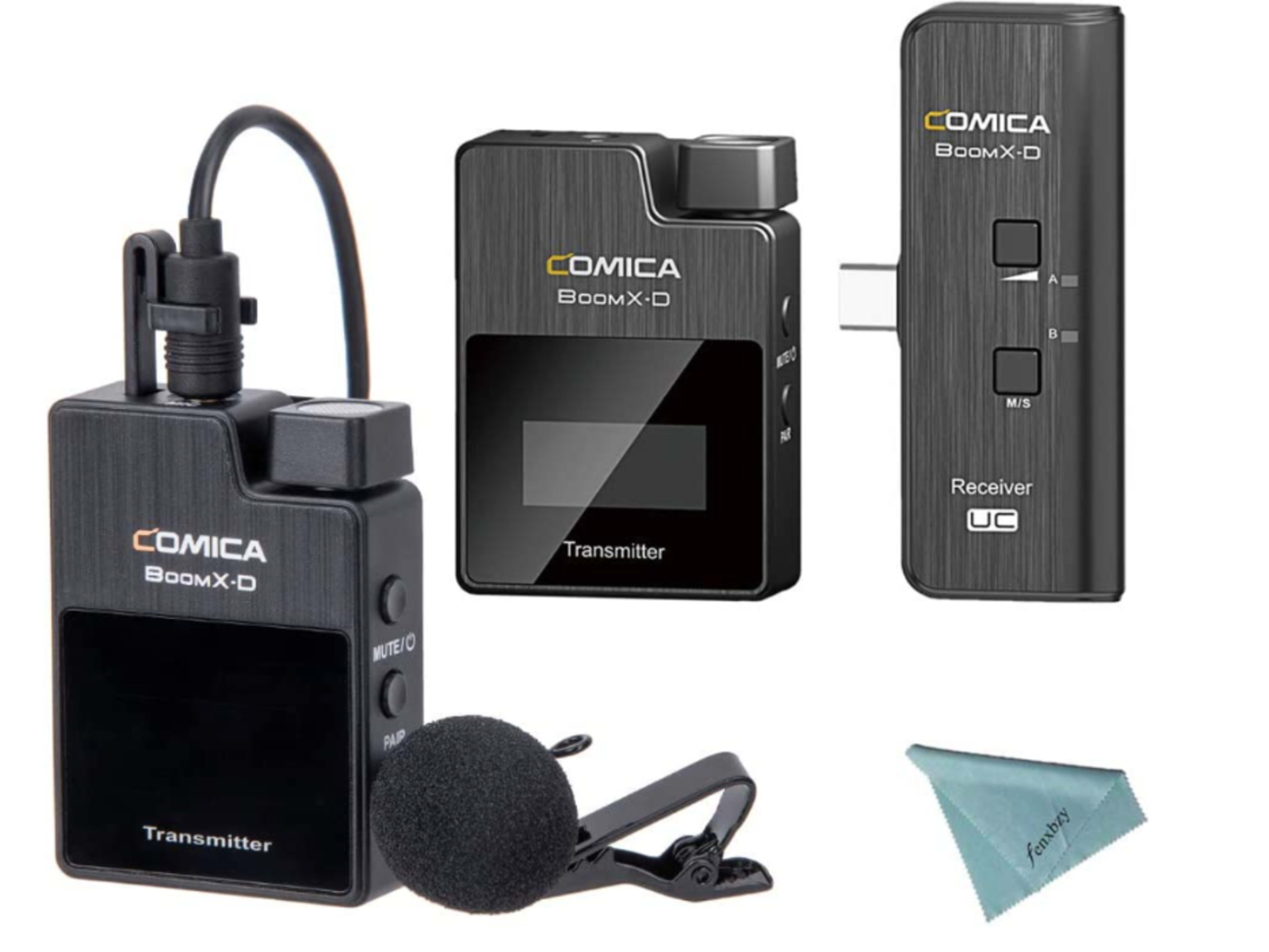 2 Wireless Microphones & 1 Transmitter
