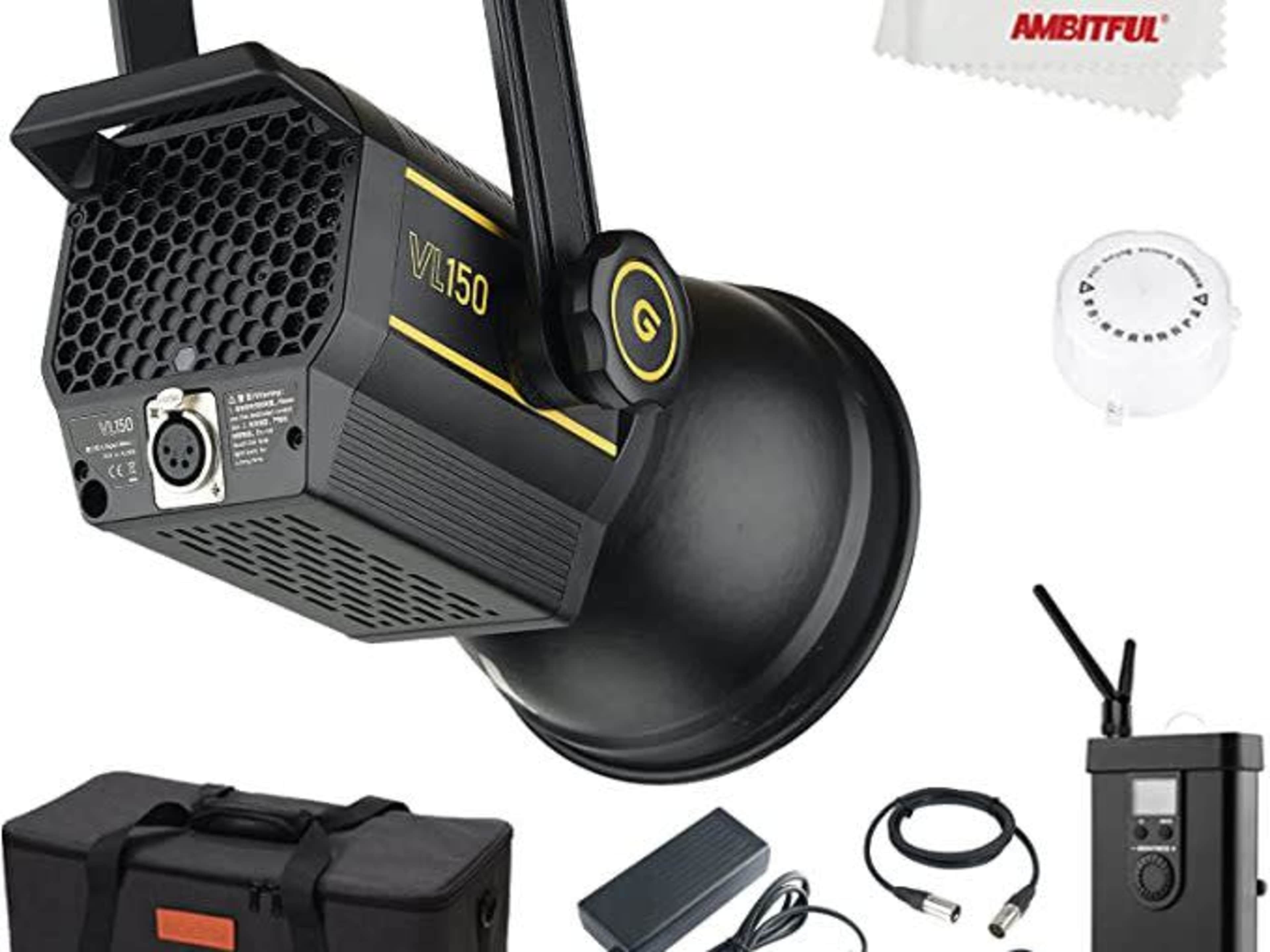 (2) Godox VL150 Steady Lights W/ Stands & 32"Domes