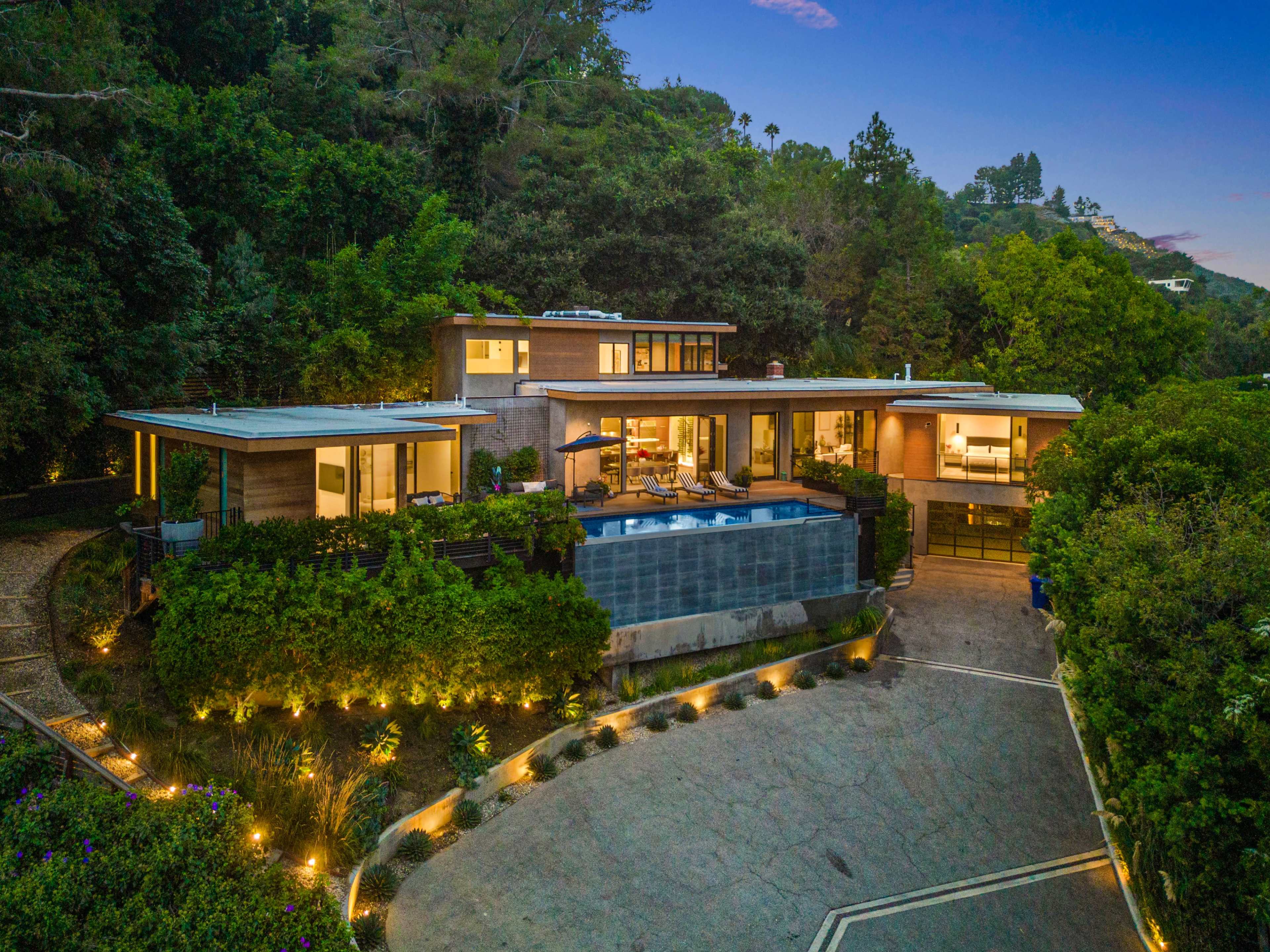 Beverly Hillside Haven: Exquisite Contemporary Home w/ Pool Image in Bel Air, Los Angeles, CA