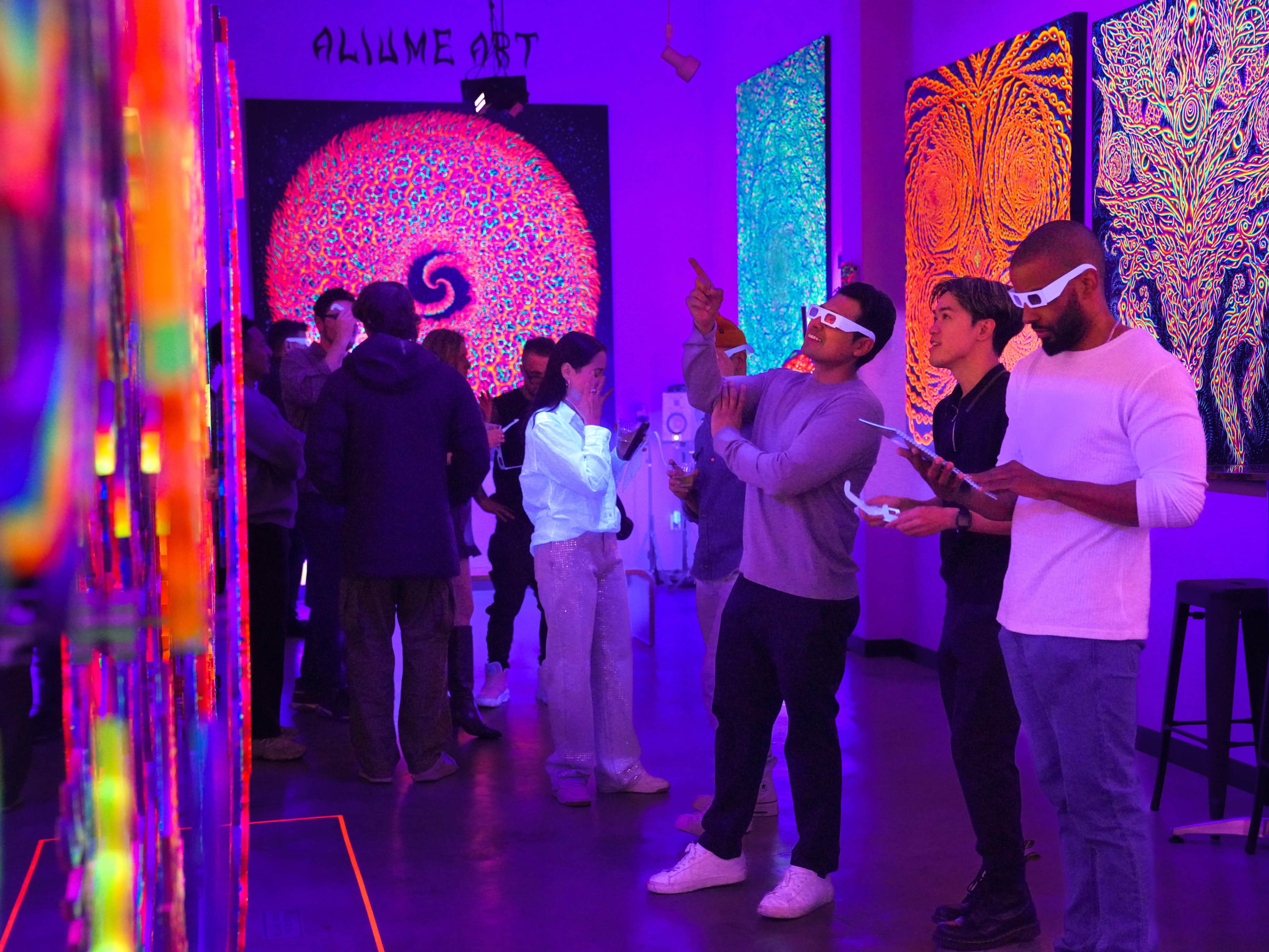 Immersive Luminescent Art Gallery by Visionary Artist Alex Aliume – Glow-in-the-Dark Event Space in Williamsburg Image in Williamsburg, Brooklyn, NY