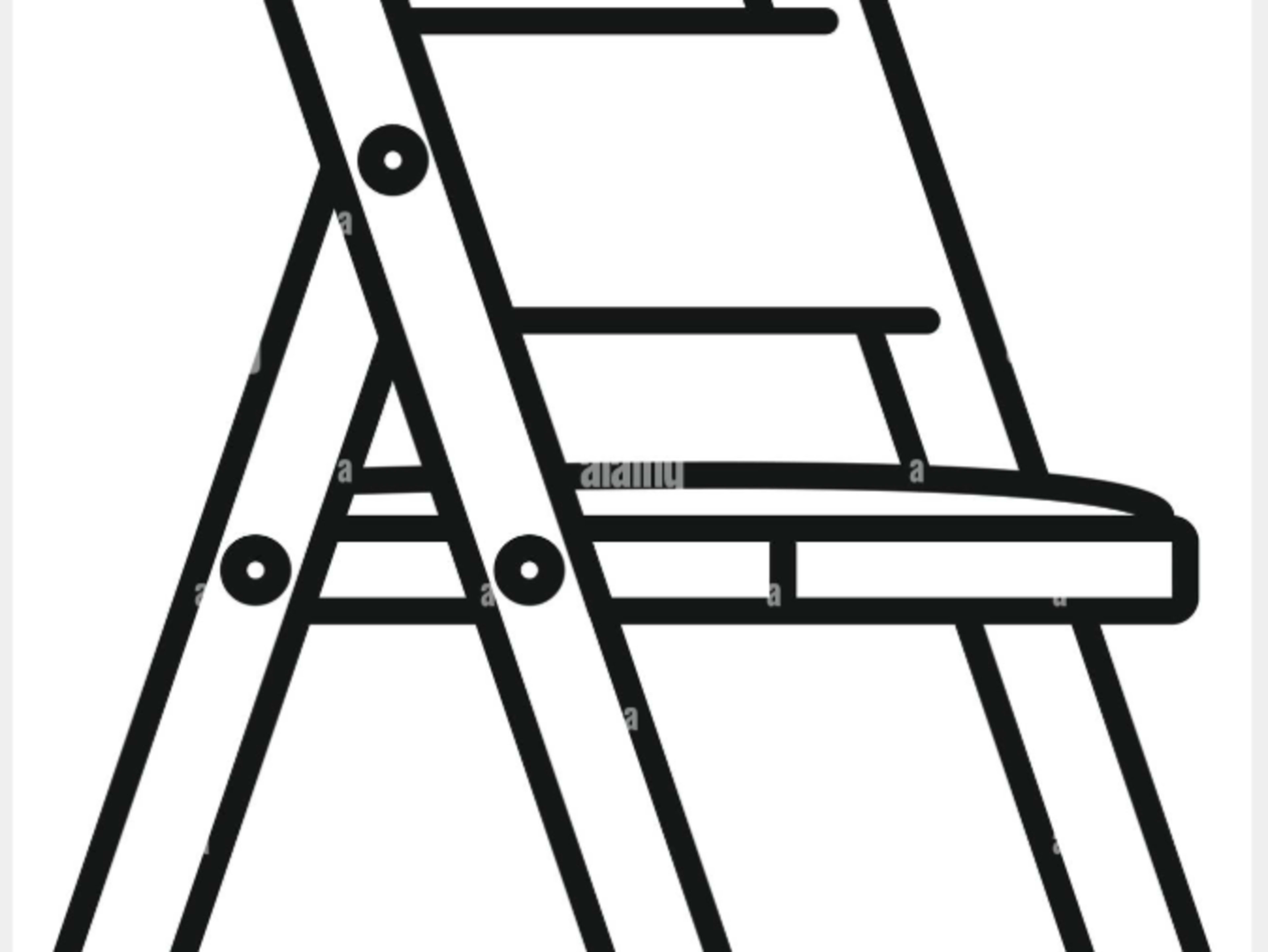 White Resin Folding Chair