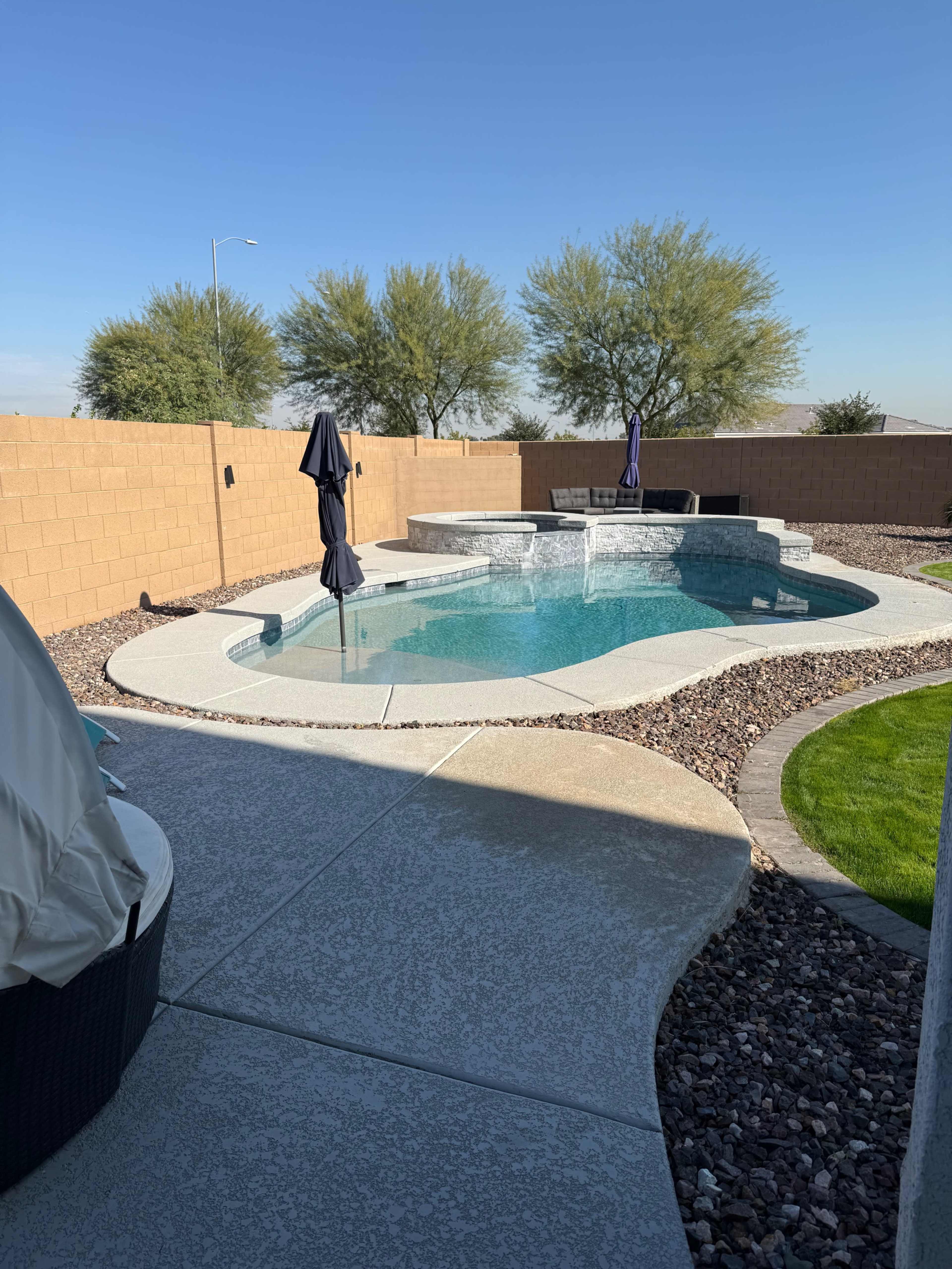 Resort-Style Backyard with Pool & Stunning Mountain Views Image in Laveen Village, Laveen, AZ