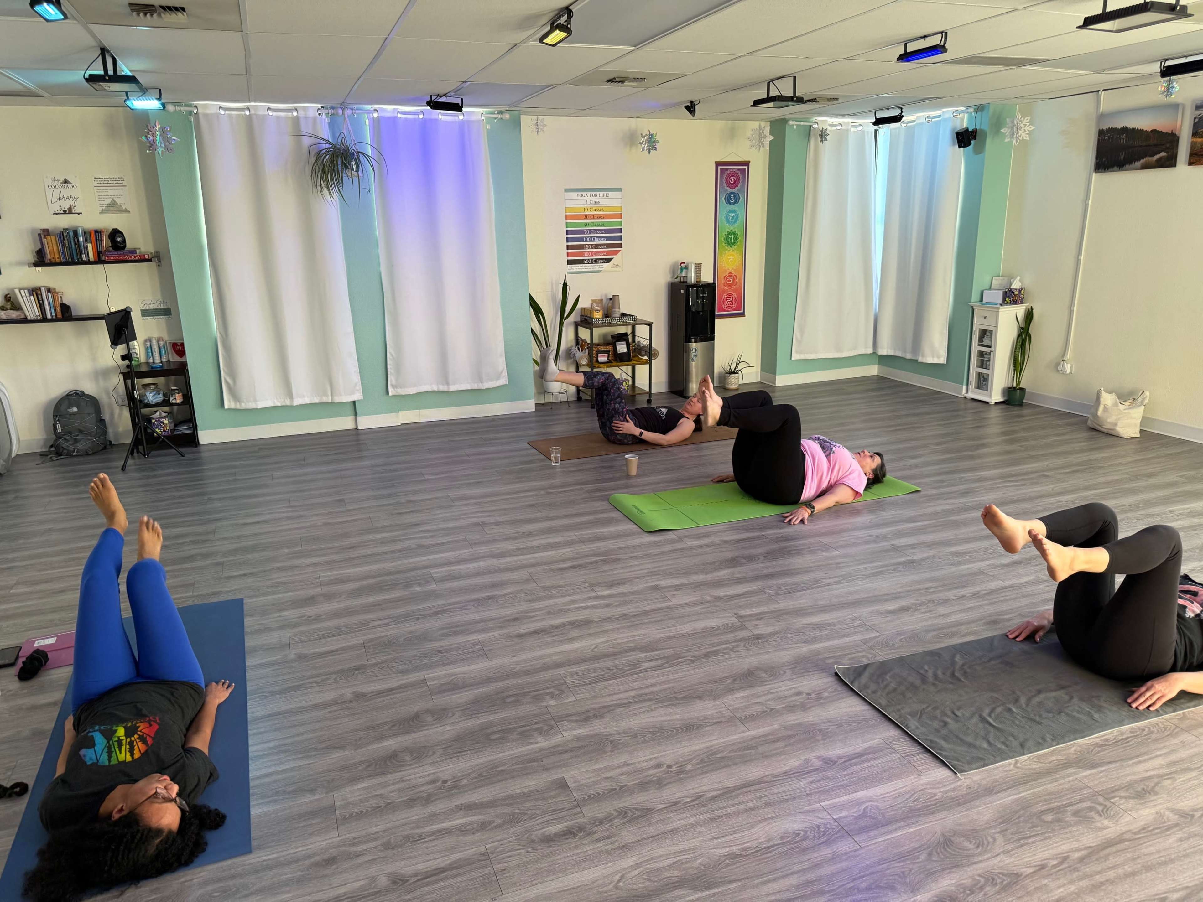 Denver Metro Yoga Studio with Cozy, Modern Lighting Image in Aurora, Aurora, CO
