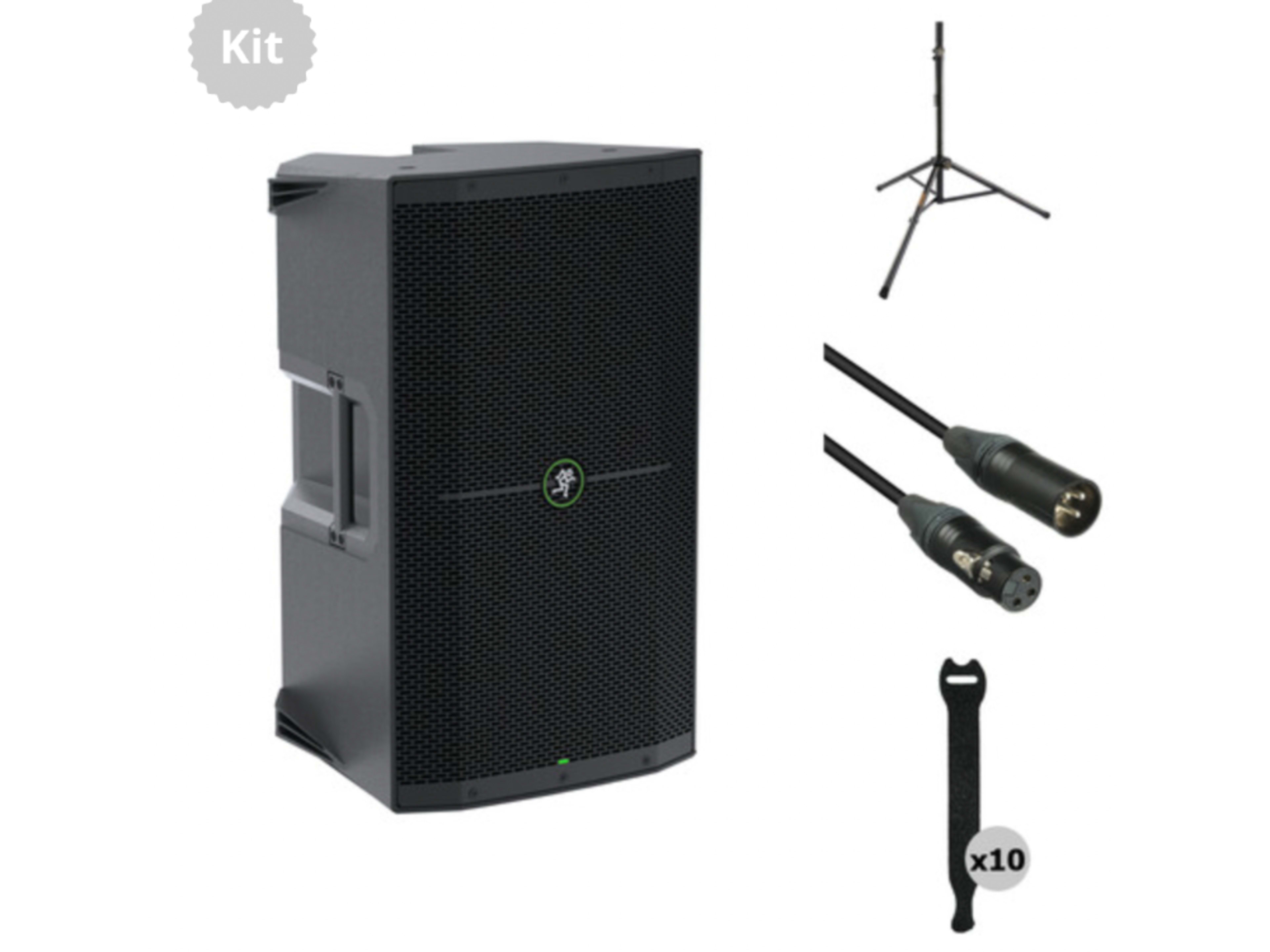 Mackie Thump212 Powered PA Speaker Kit with Stand 