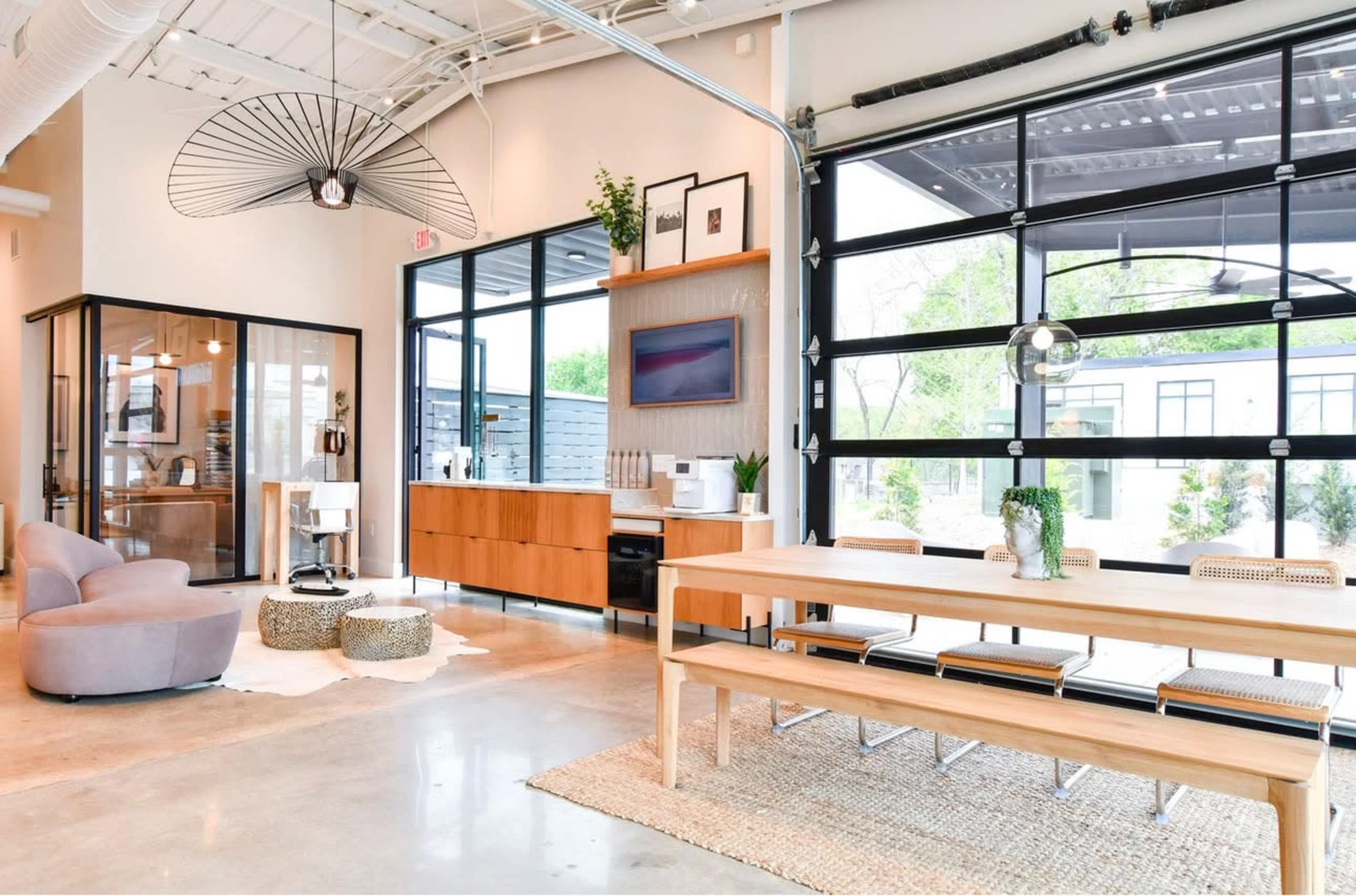 Industrial, Japandi aesthetic studio and salon. Image in Nicholtown, Greenville, SC