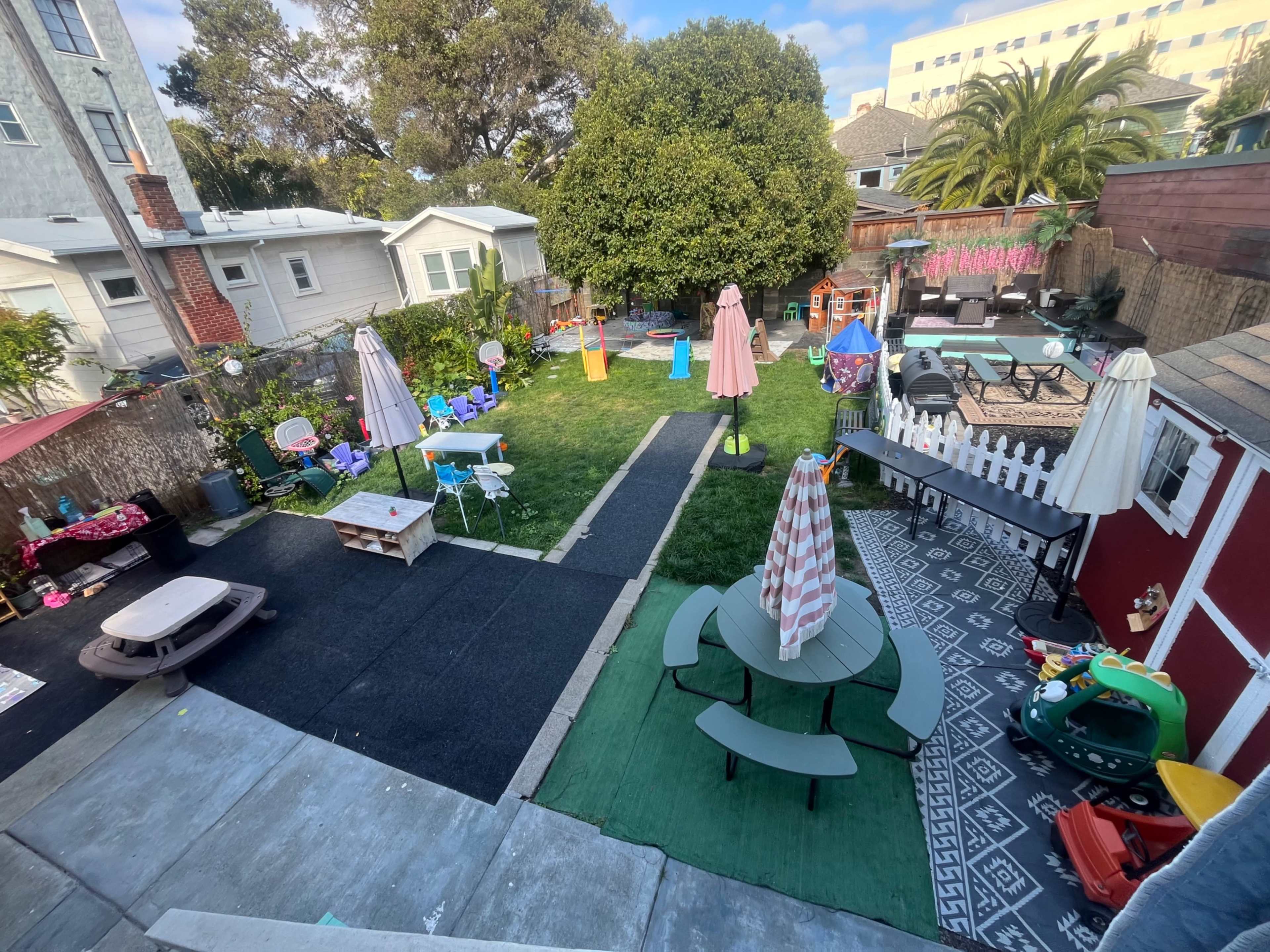 Spacious BOHO kid friendly Piedmont backyard Image in Mosswood, Oakland, CA