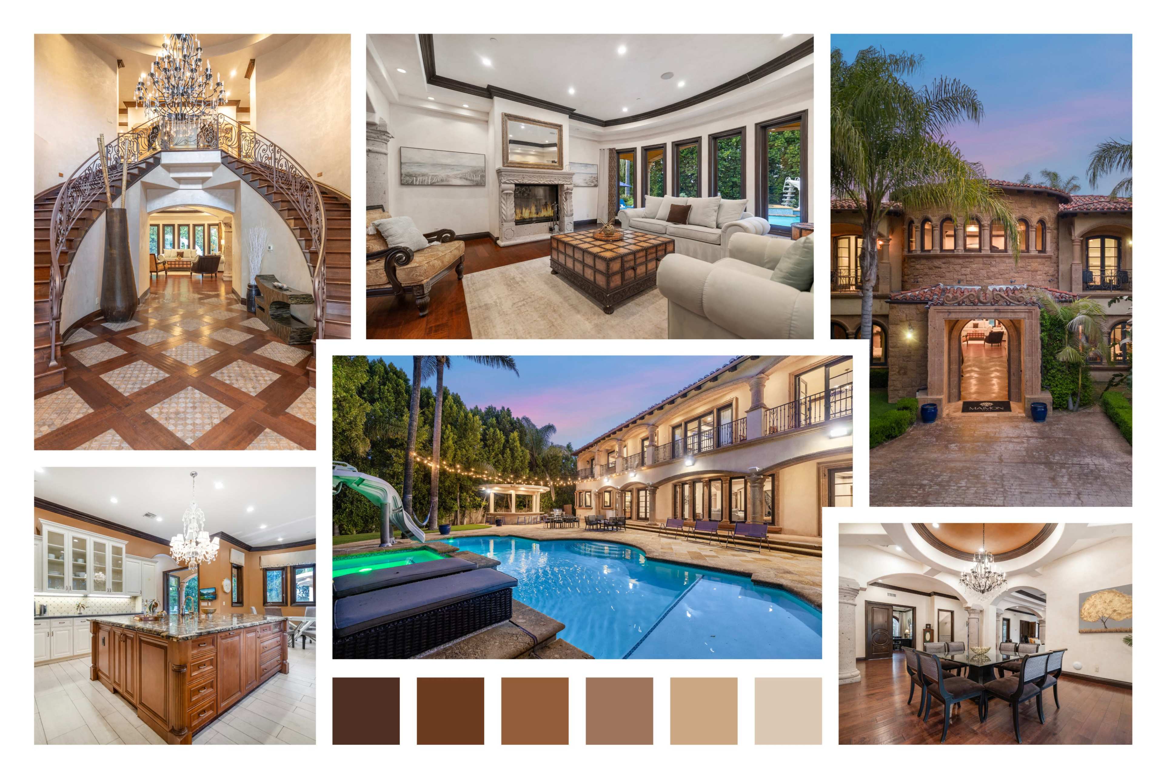 SERANO ESTATE MEDITERRANEAN/ POOL/ COLUMNS/ GLAM Image in Tarzana, Los Angeles, CA