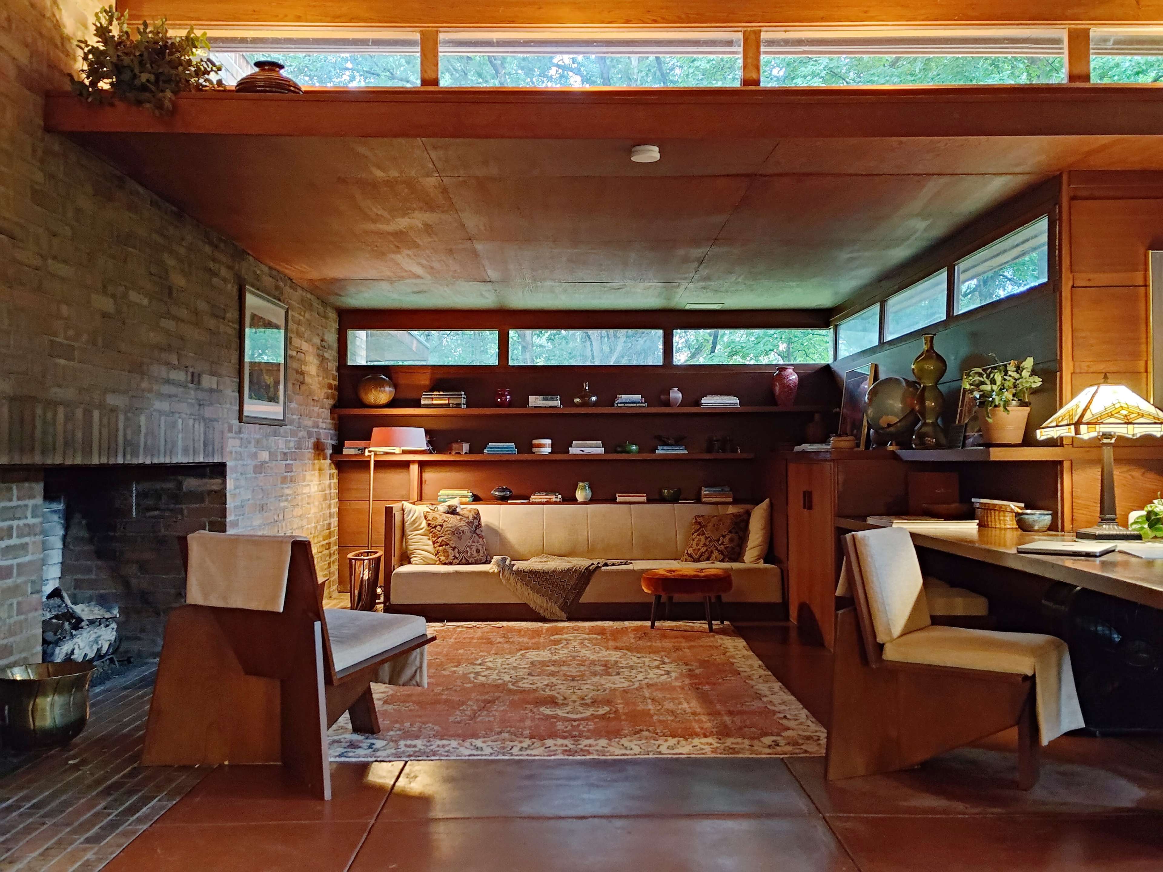 Frank Lloyd Wright's Goetsch–Winckler House Image in Meridian Township, Okemos, MI