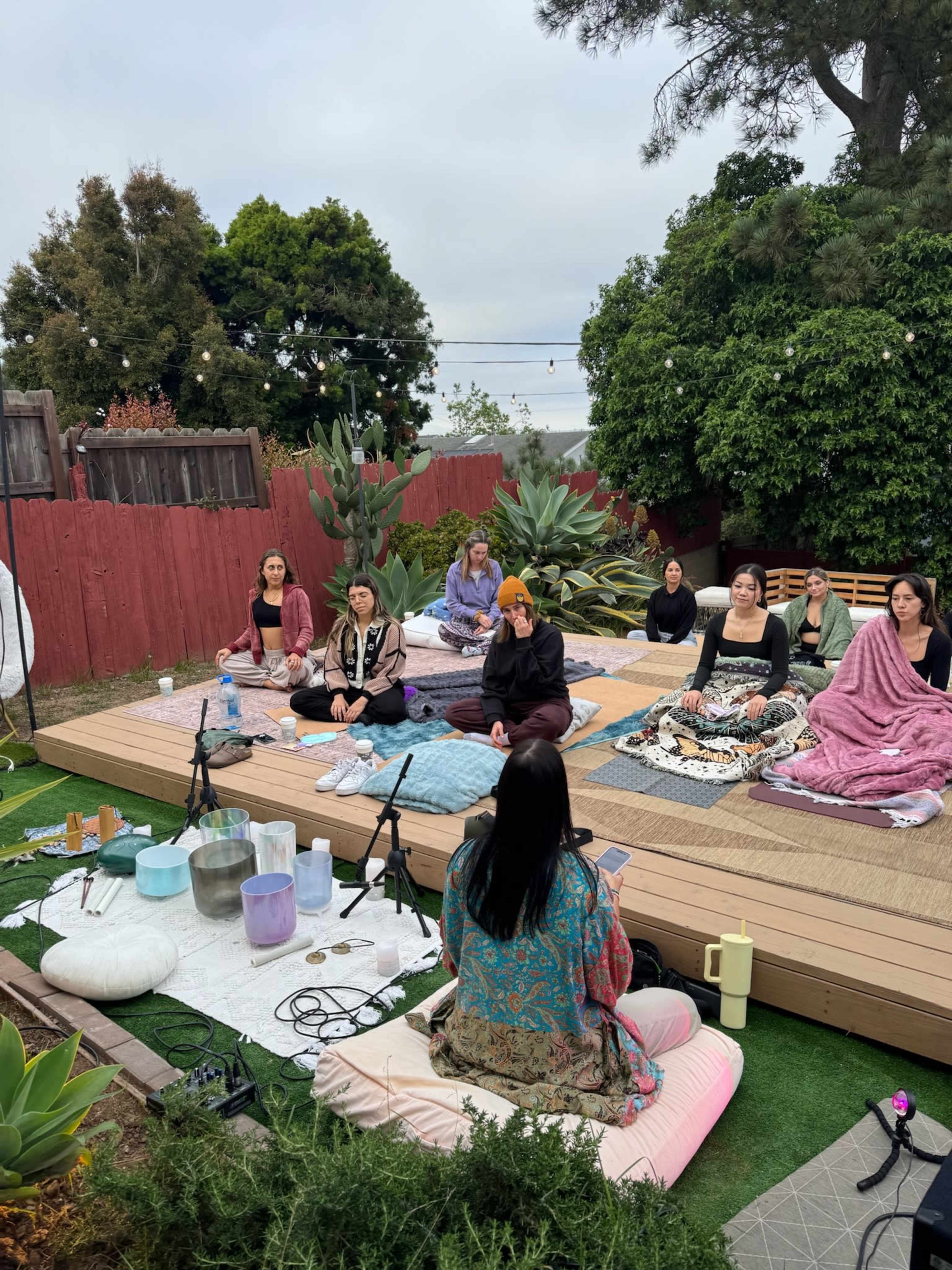 Private Backyard Wellness & Creativity Space Image in Wooded Area, San Diego, CA