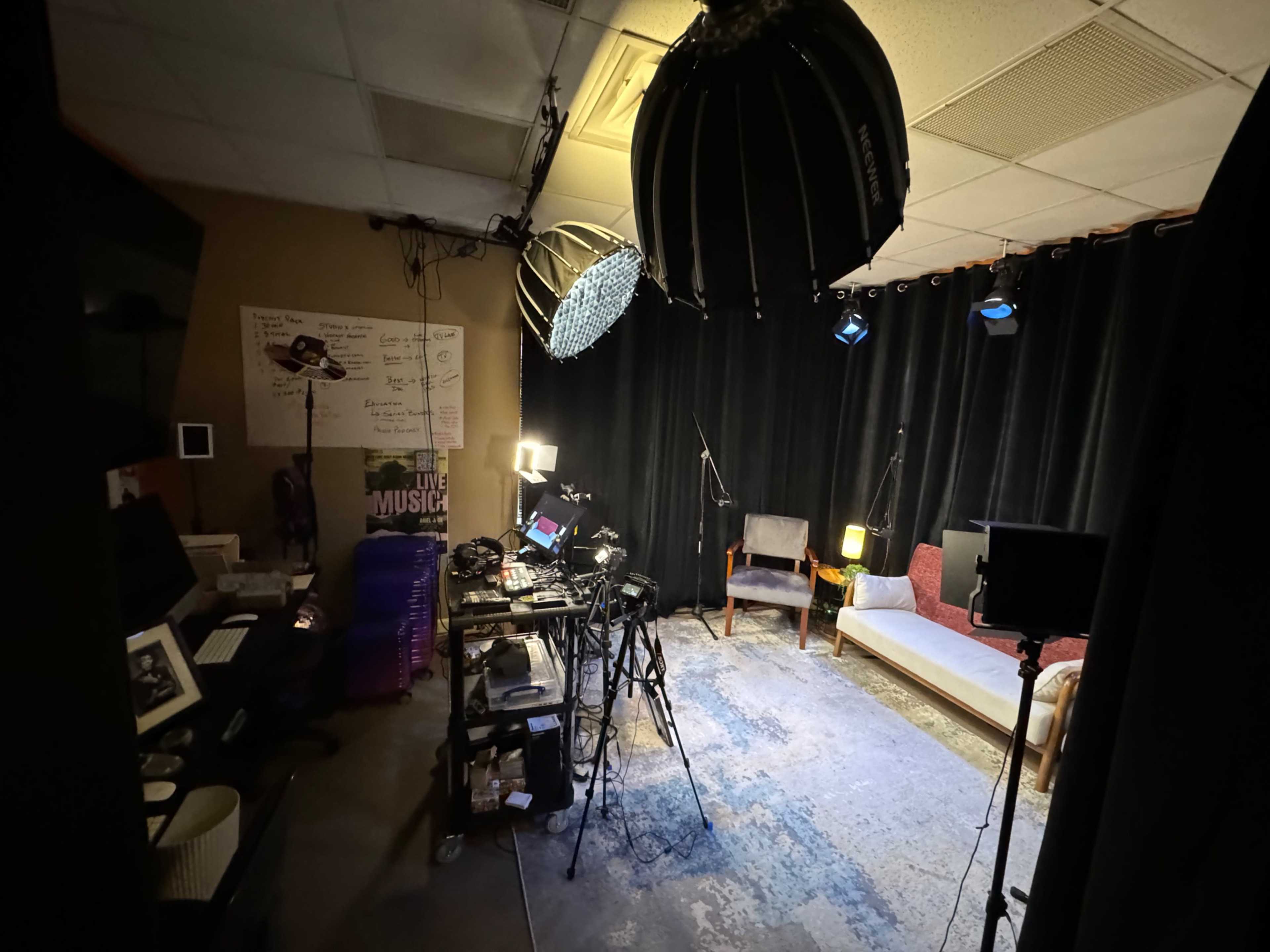 Music Row Video Podcast,  Commercial Studio or Master Class Video Studio Image in Midtown, Nashville, TN