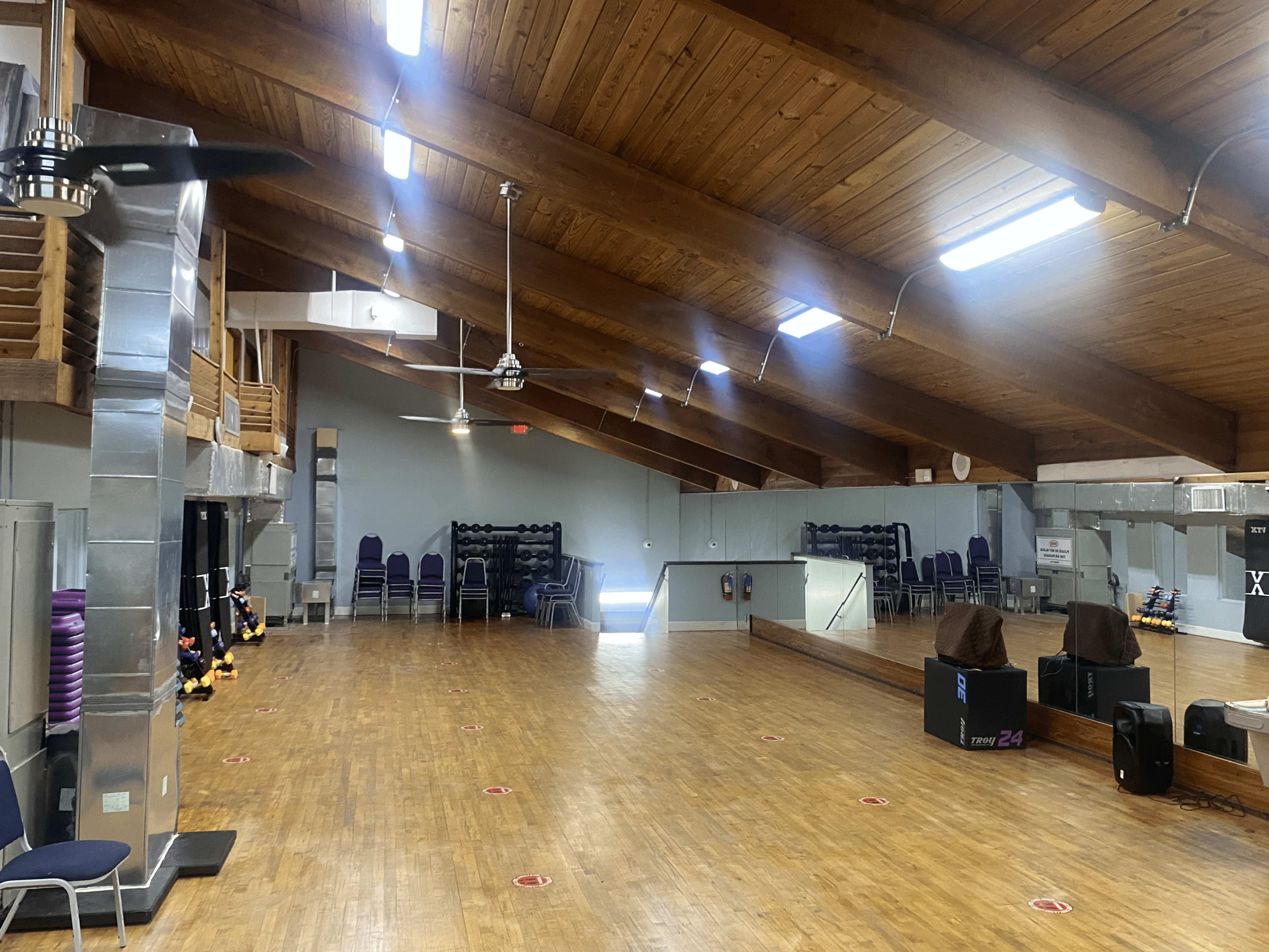 Fitness Gym Aerobic/Dance Area with Full Mirrors Image in Tamarac, Tamarac, FL